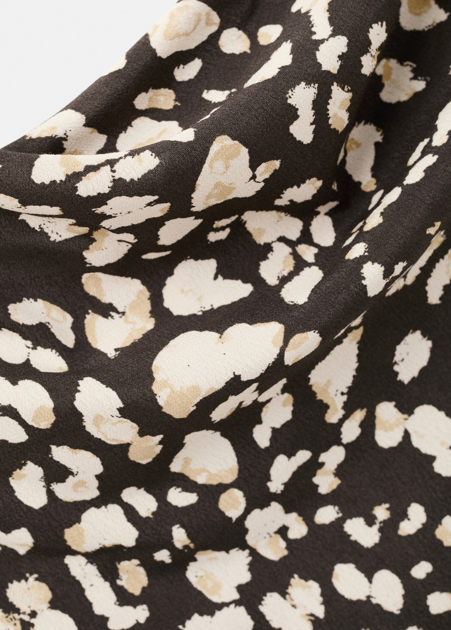 Draped animal-print top - Details of the article 8