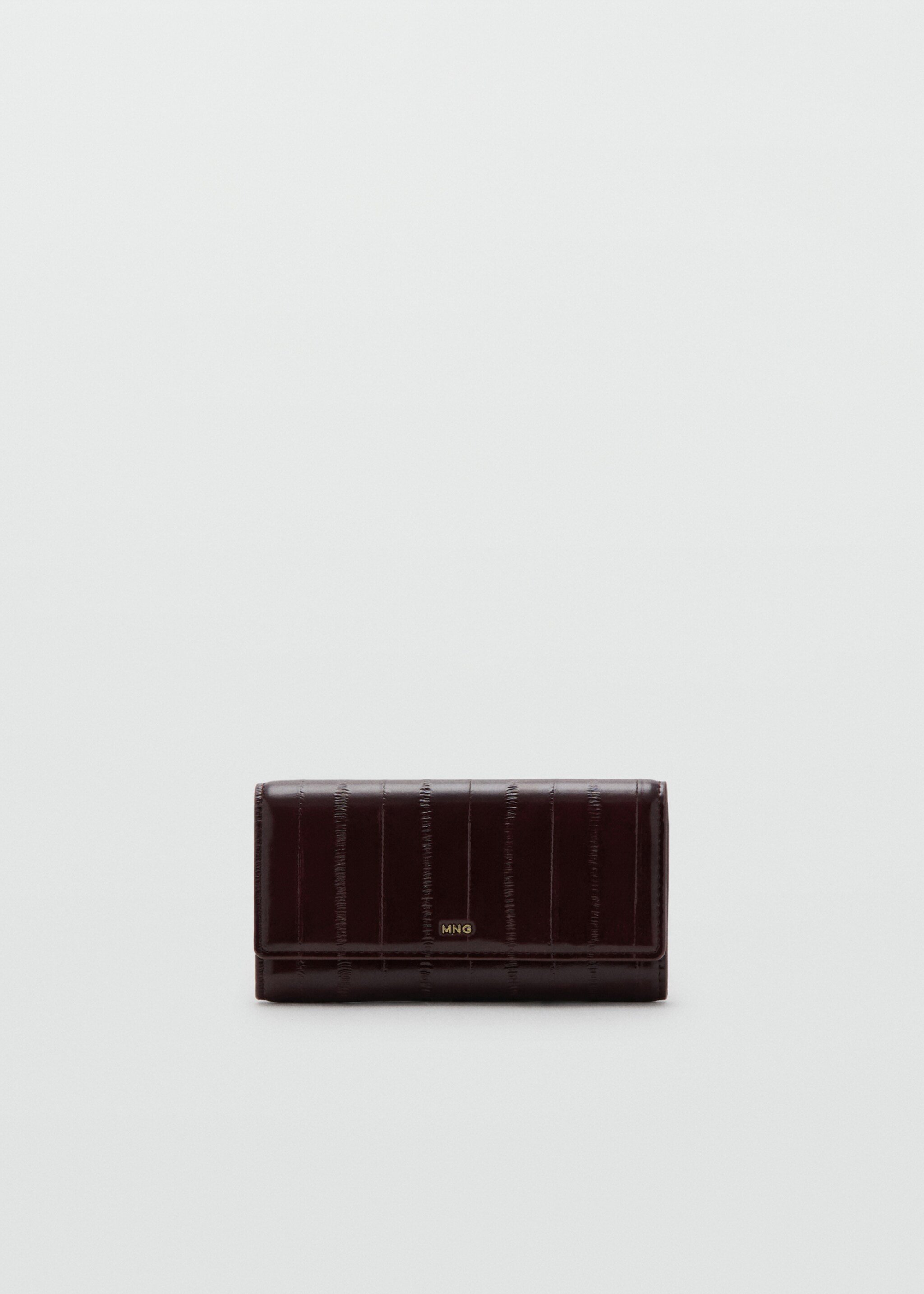 Large textured wallet - Article without model, Burgundy. Ref: 27041276-00.