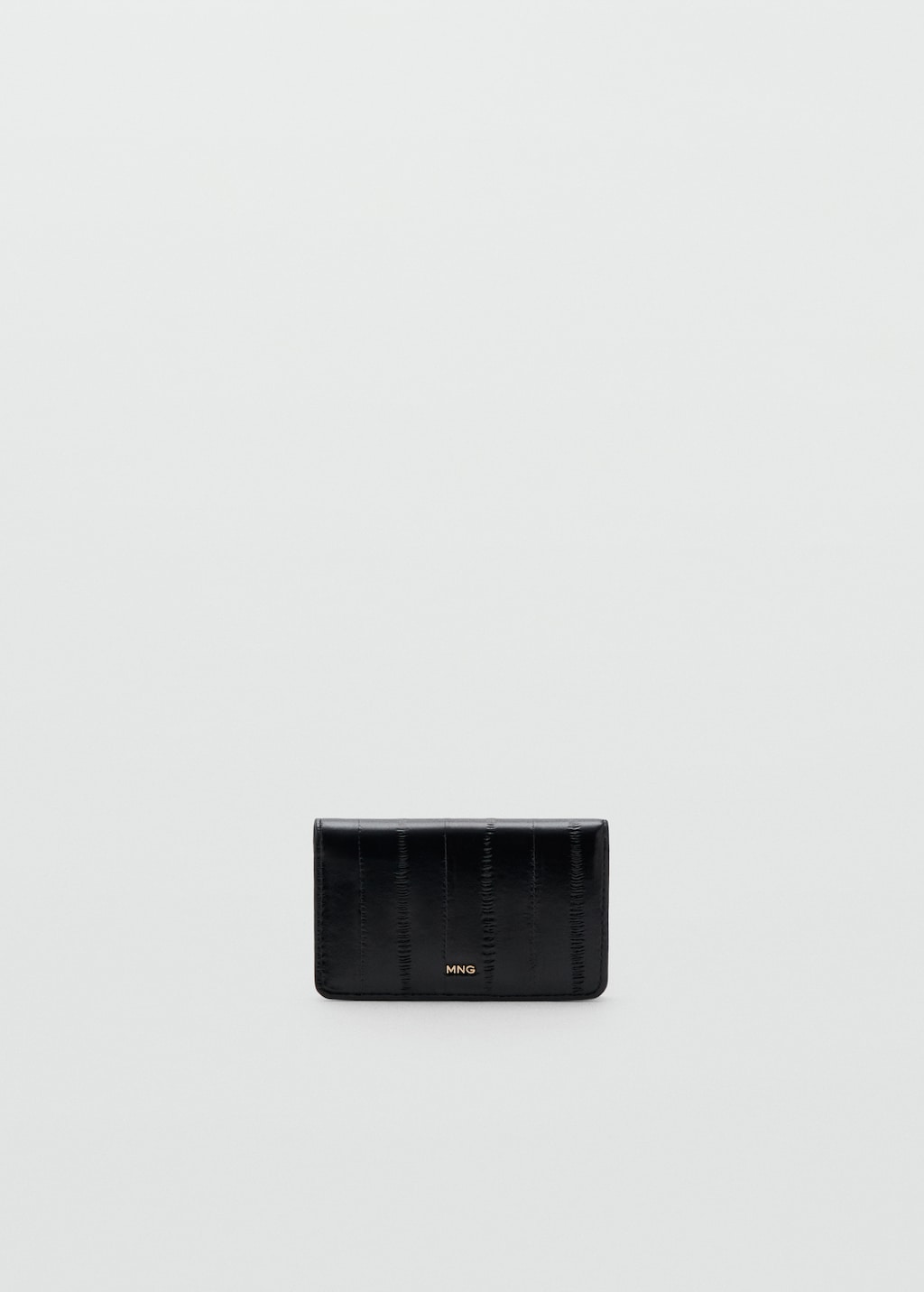 Large wallet with leather-effect finish