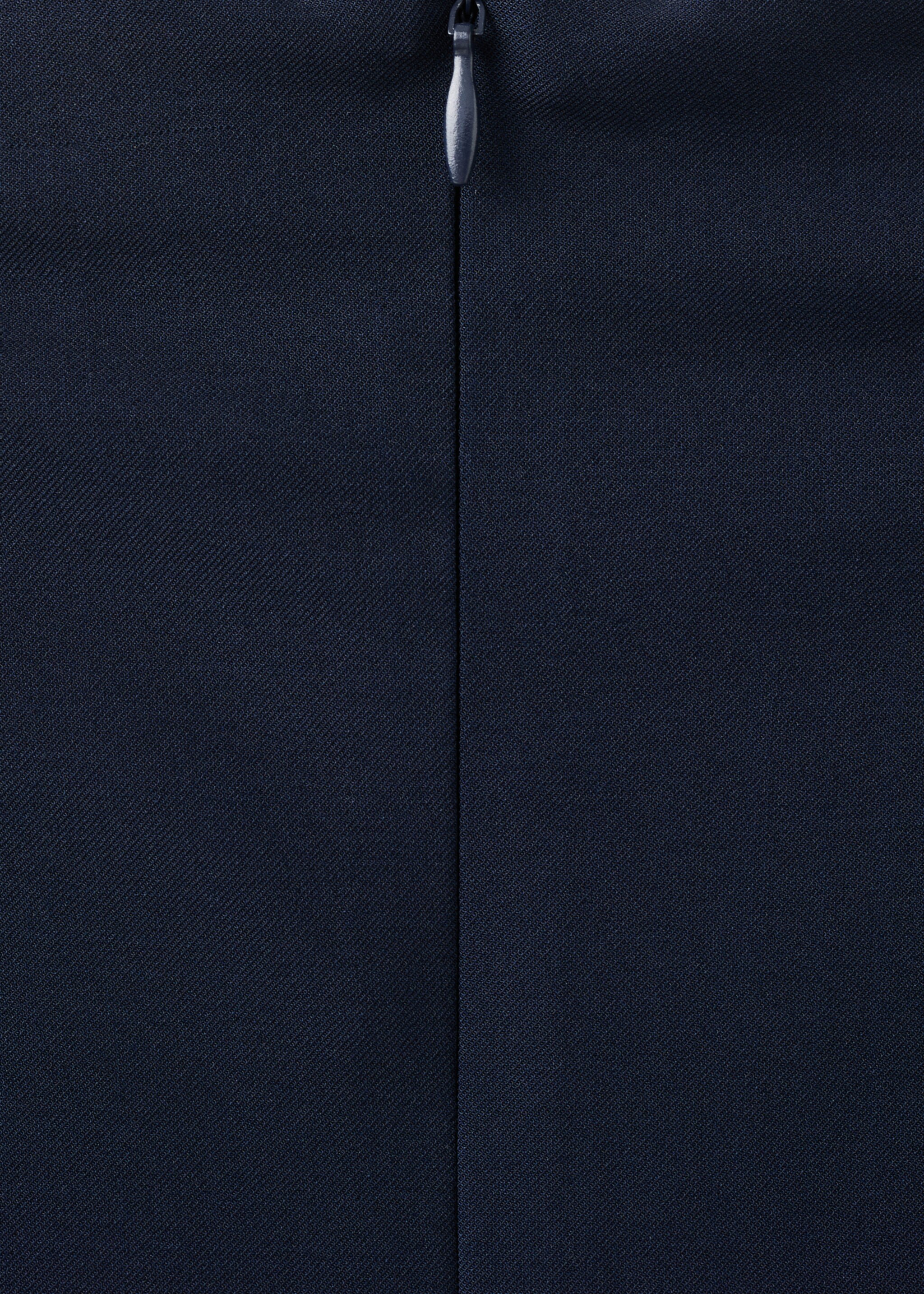 Vestido evasé adorno metálico - Detalle del artículo 0, Azul marino oscuro. Ref: 27041277-00.