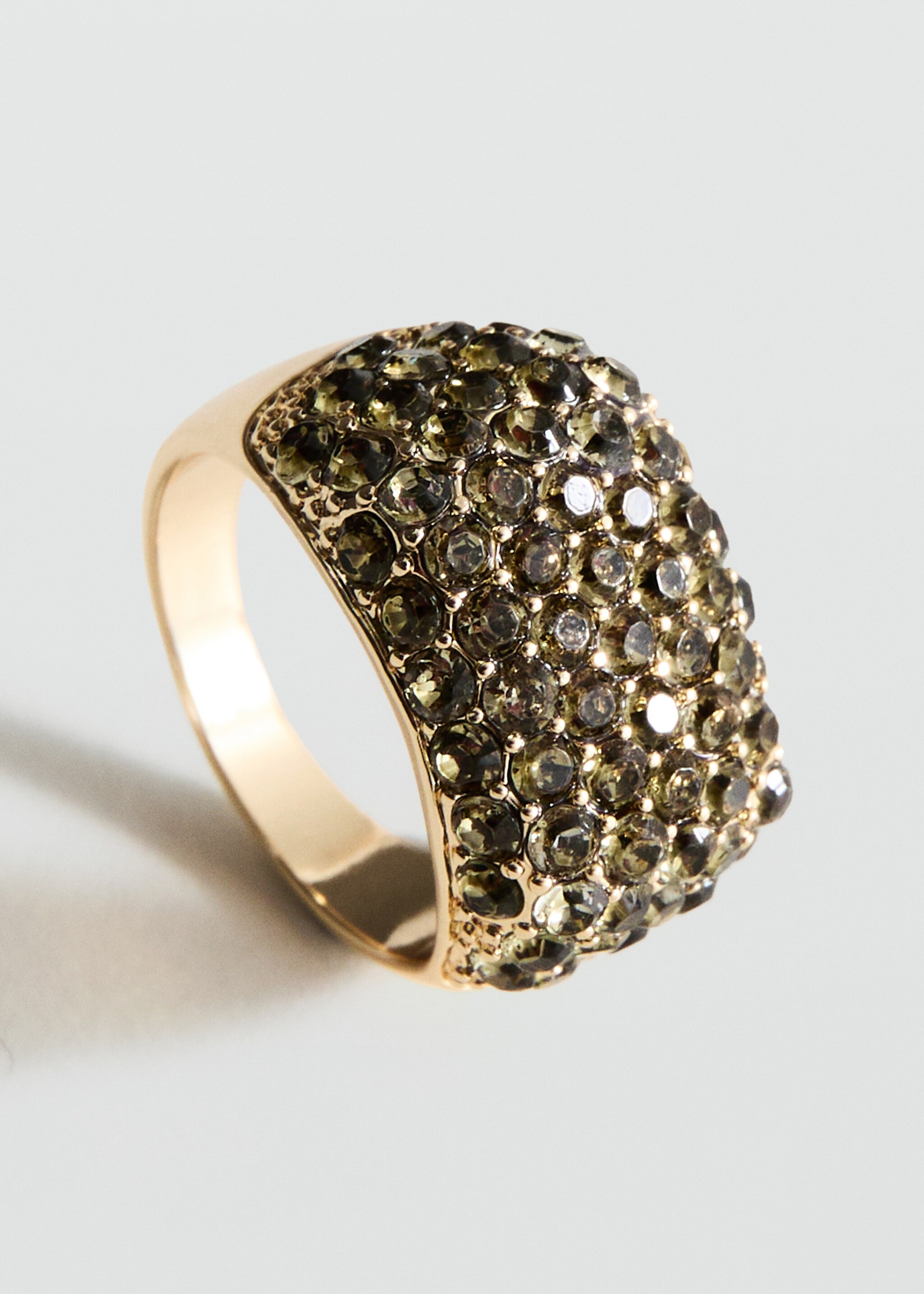 Crystal ring - Medium plane, Gold. Ref: 27041280-00.