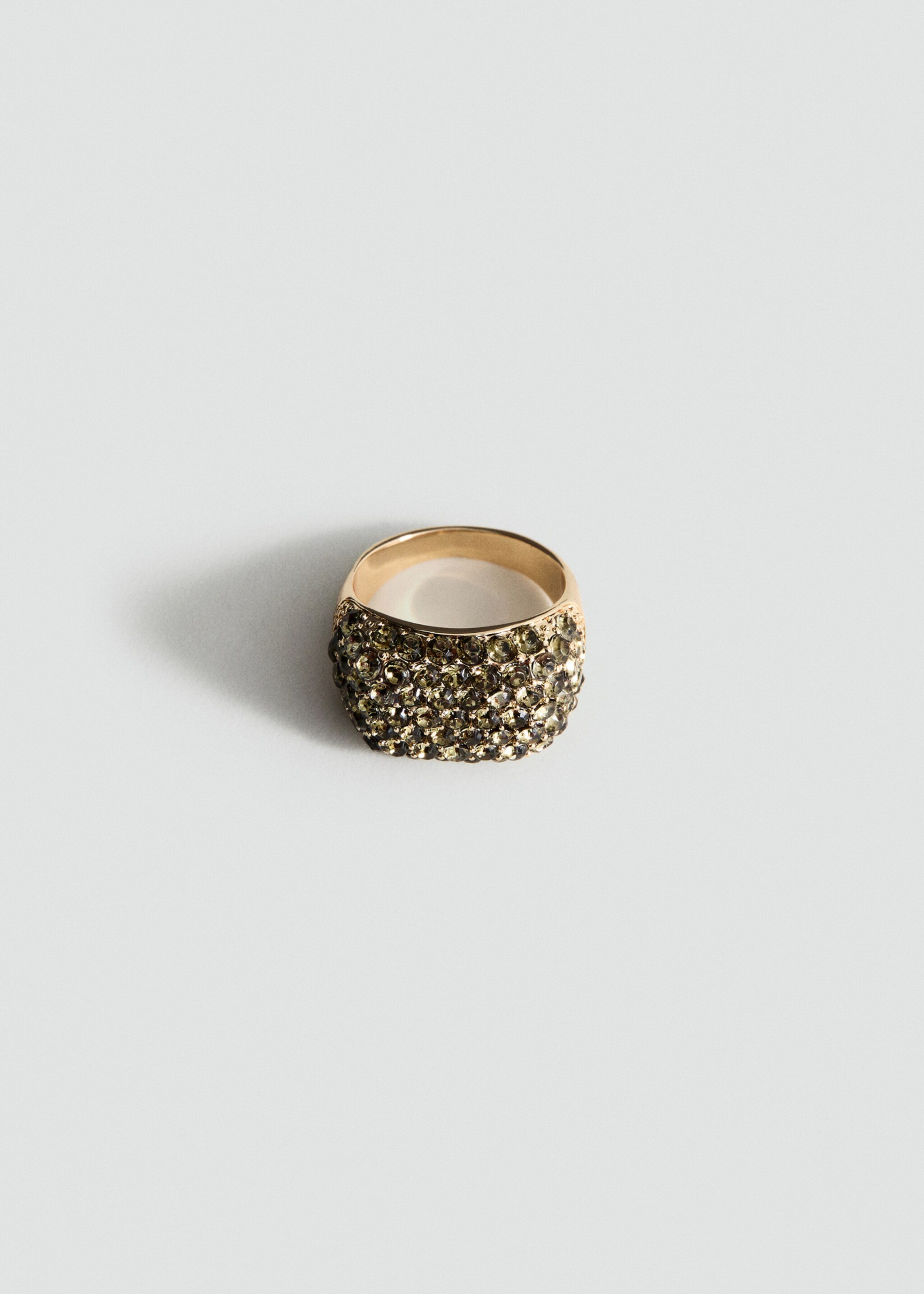 Crystal ring - Article without model, Gold. Ref: 27041280-00.