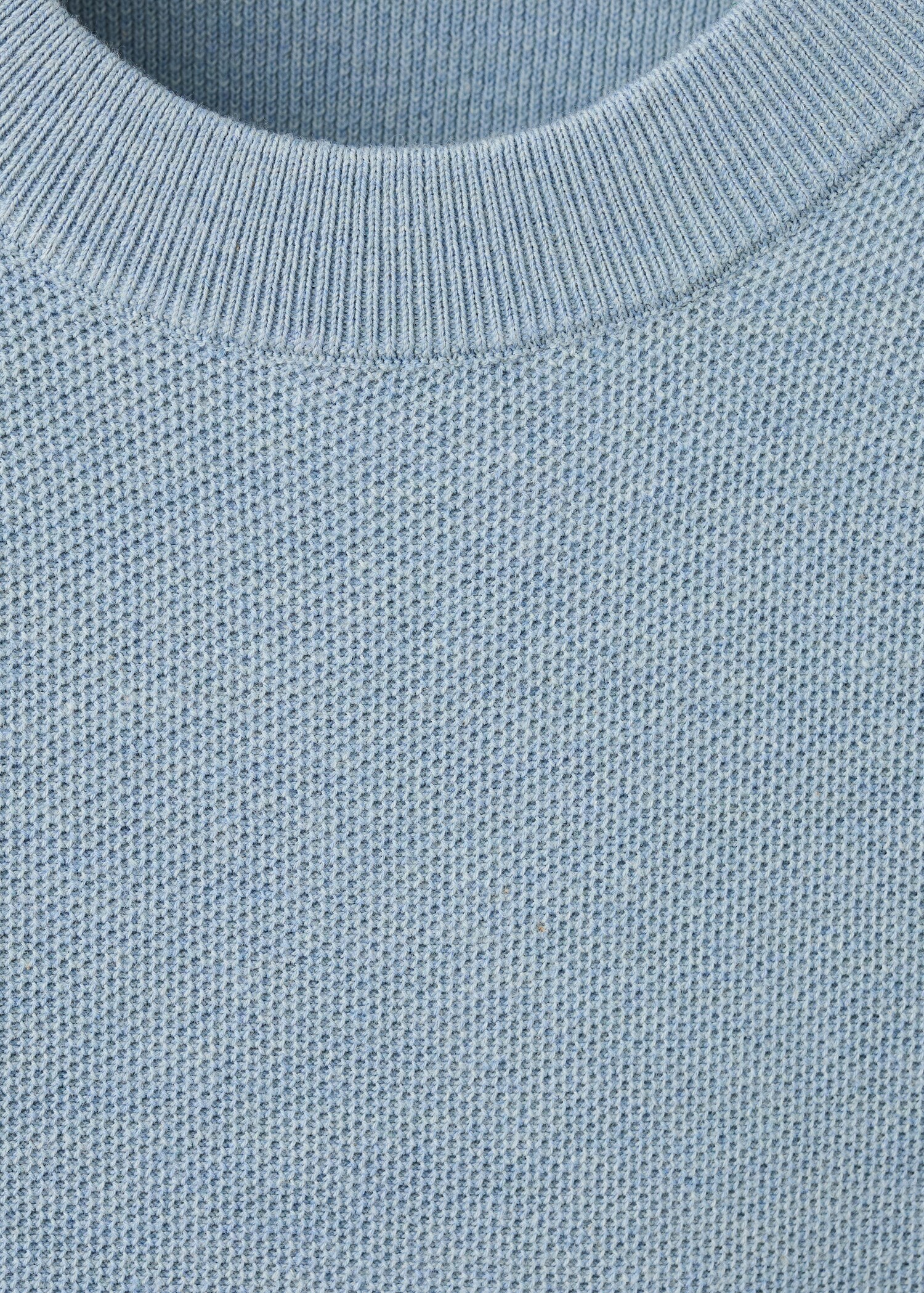 Microstructured cotton knitted sweater - Details of the article 8