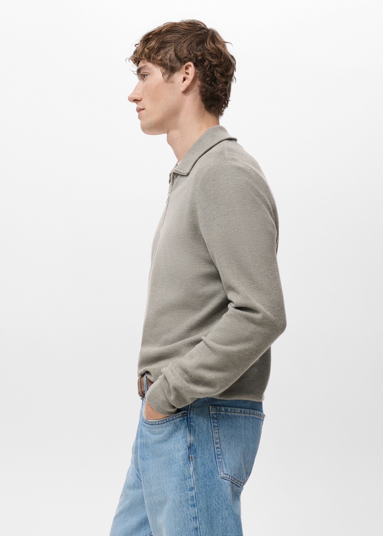 Rollkragenpullover mit Mikrostruktur - Detail des Artikels 2