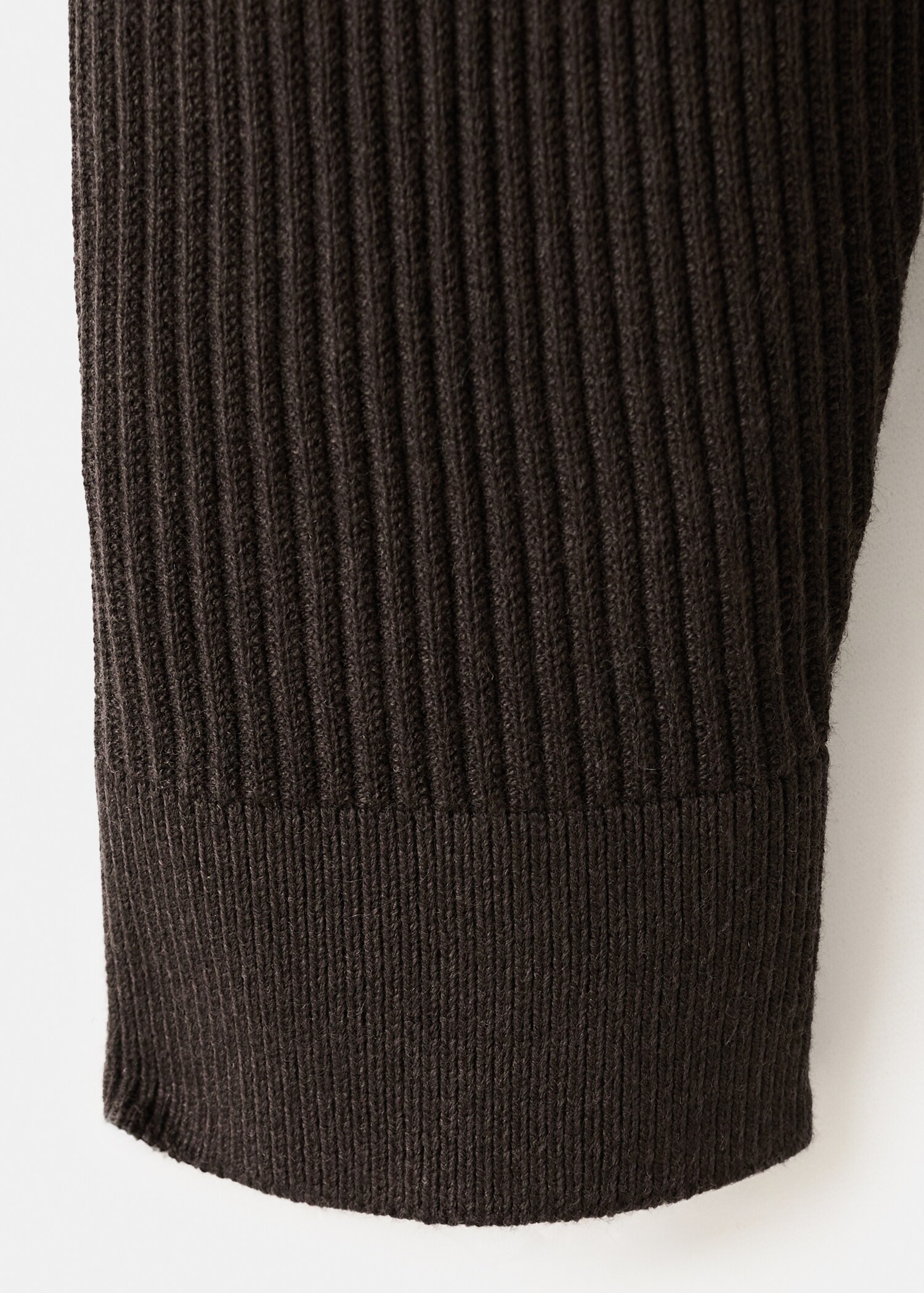 Pull-over maille côtelée col zippé - Détail de l'article 0