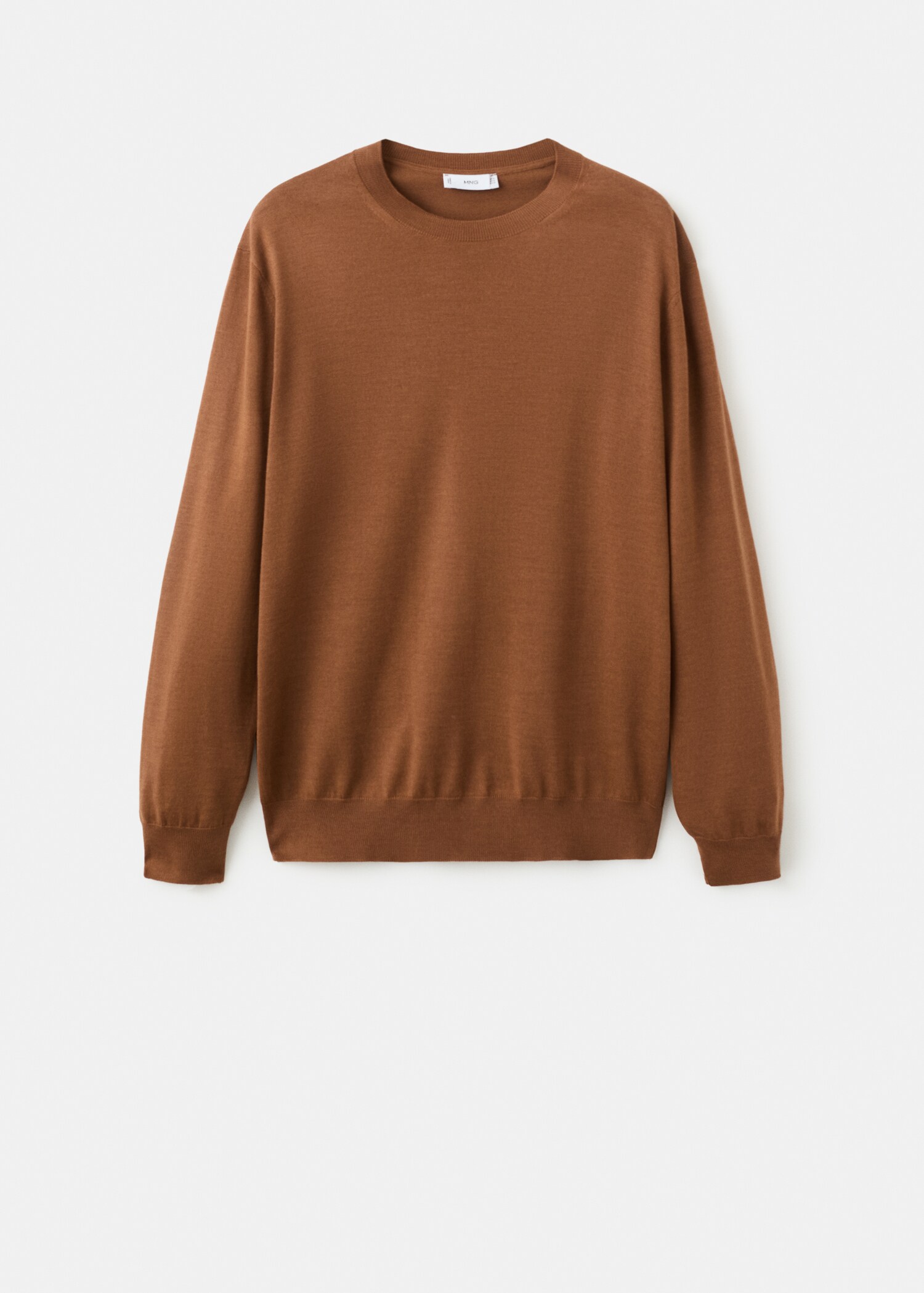 100% merino wool crew neck sweater - Article without model
