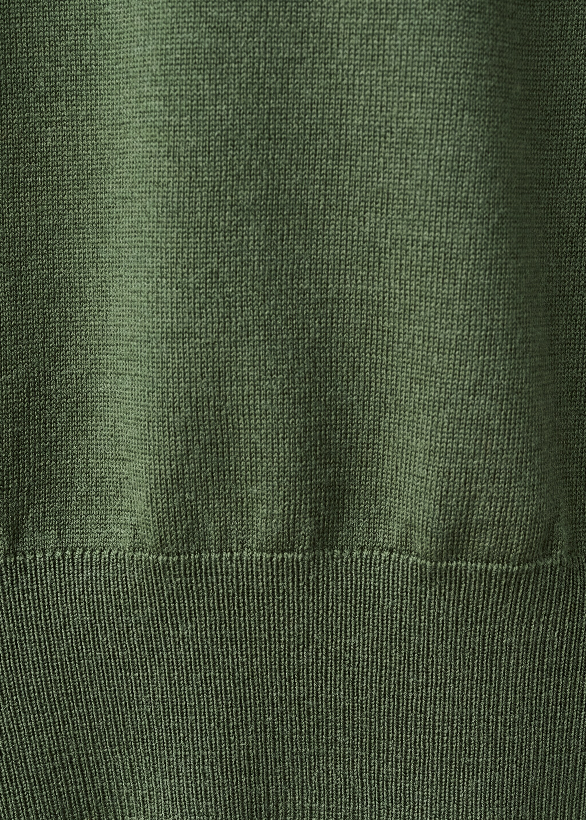 100% merino wool crew neck sweater - Details of the article 0, Green. Ref: 27041284-00.