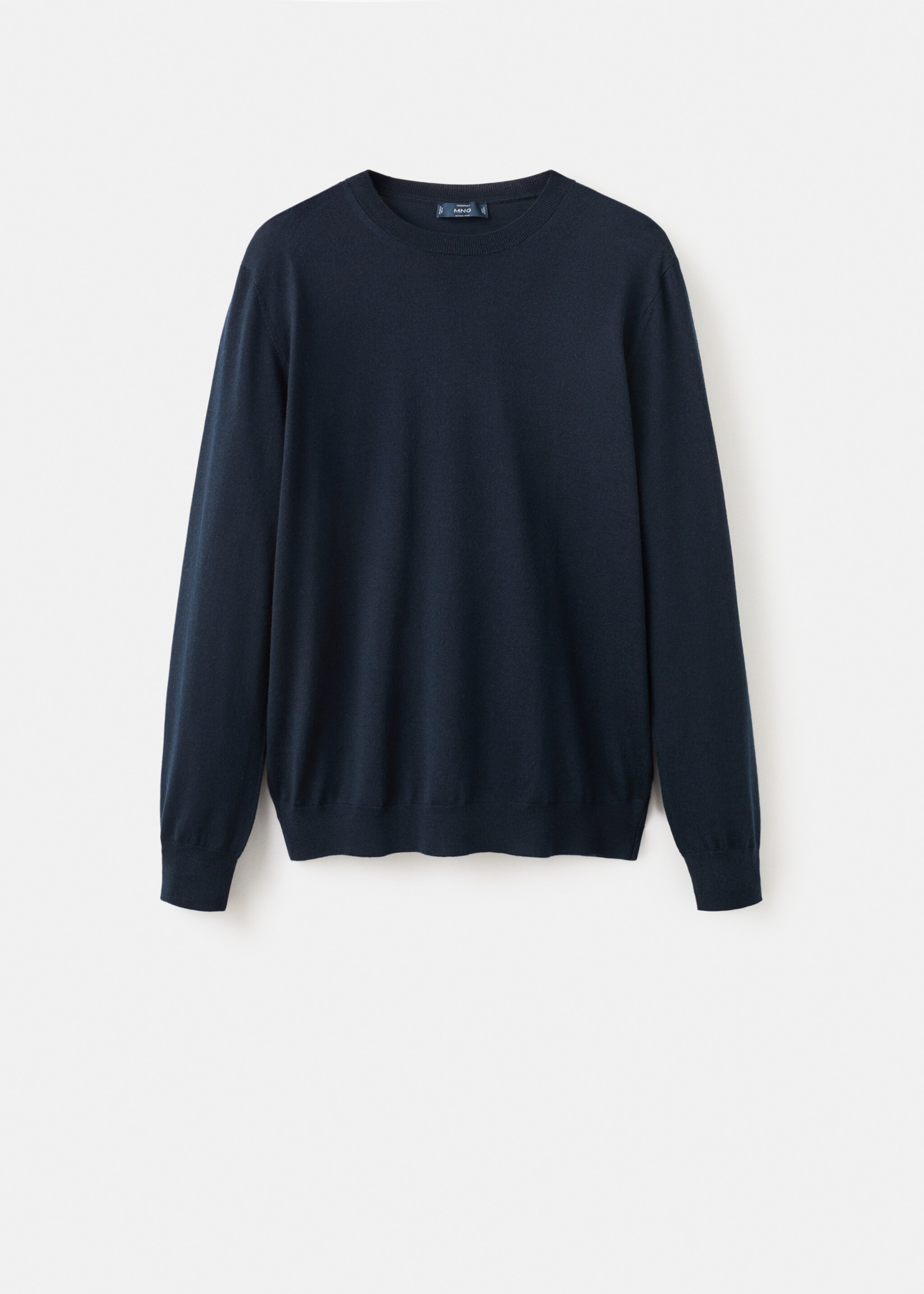 100% merino wool crew neck sweater - Article without model, Navy. Ref: 27041284-00.