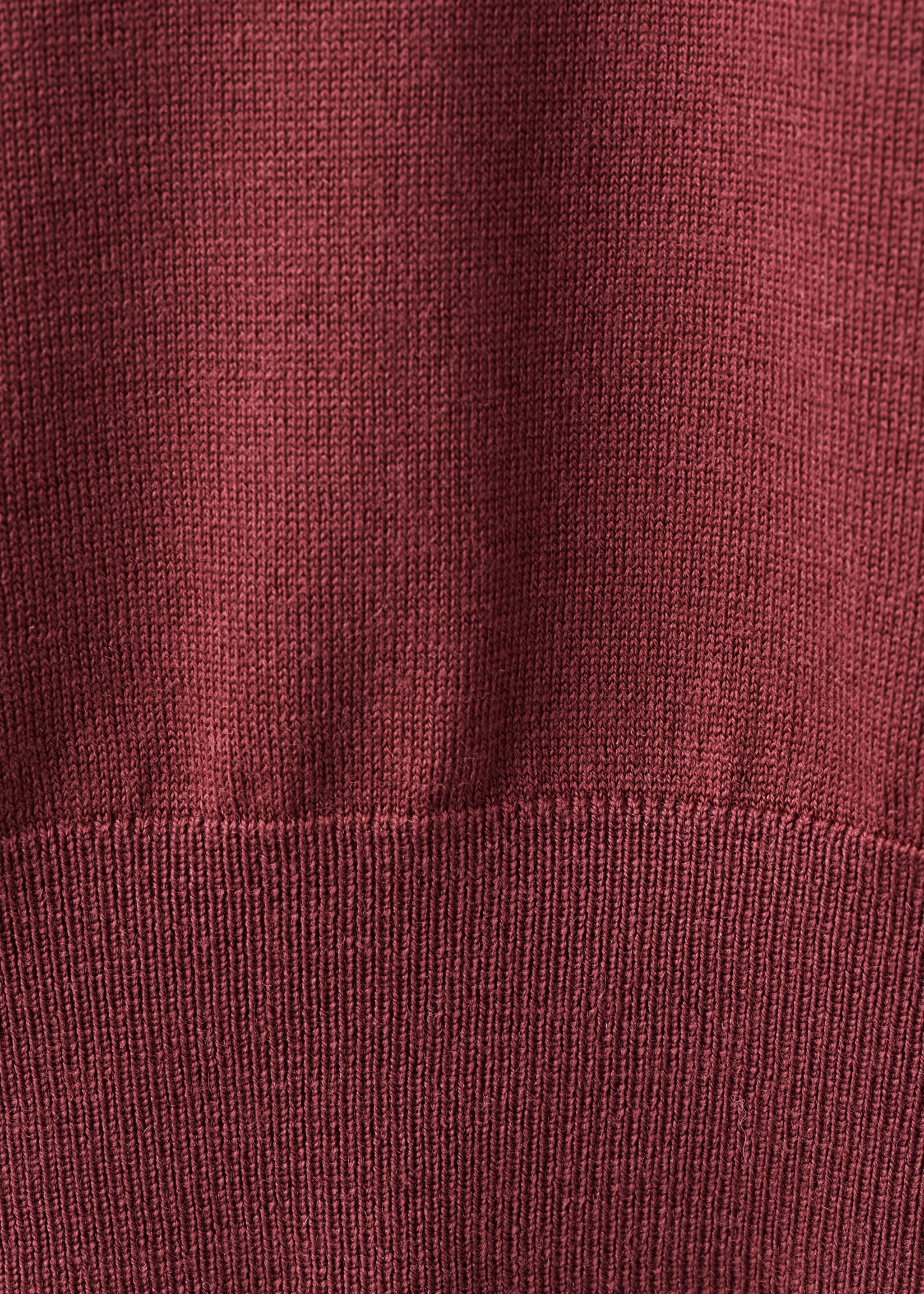 100% merino wool crew neck sweater - Details of the article 0, Cherry. Ref: 27041284-00.