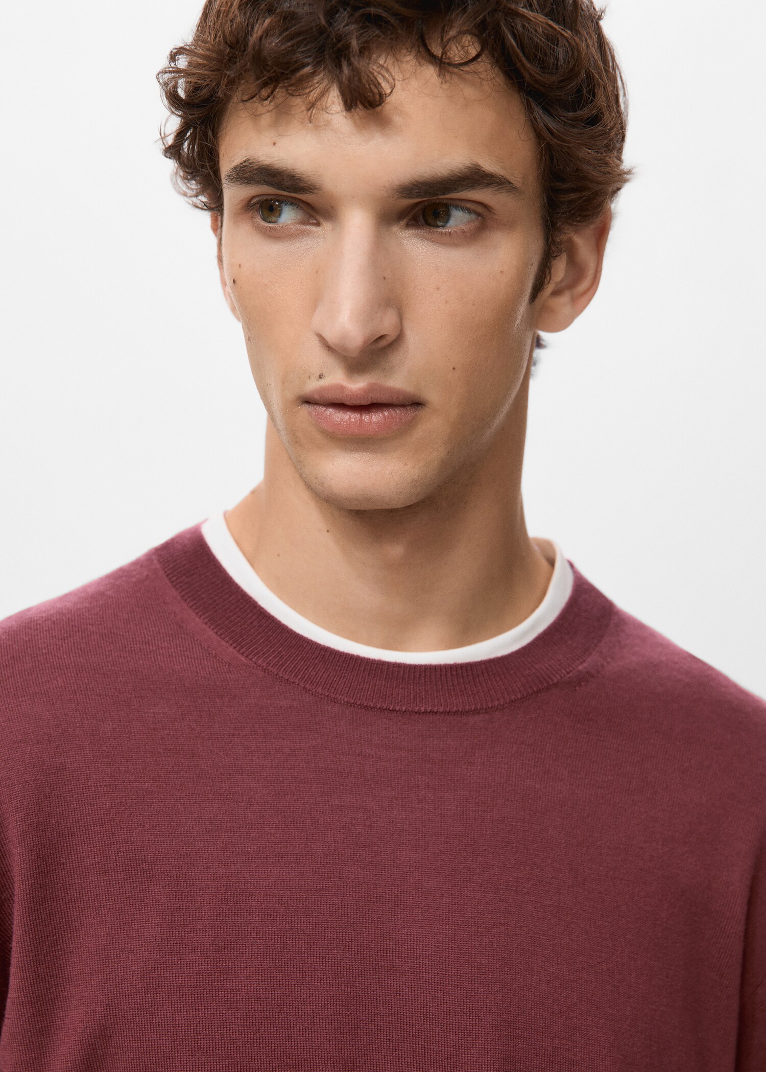 100% merino wool crew neck sweater - Details of the article 1