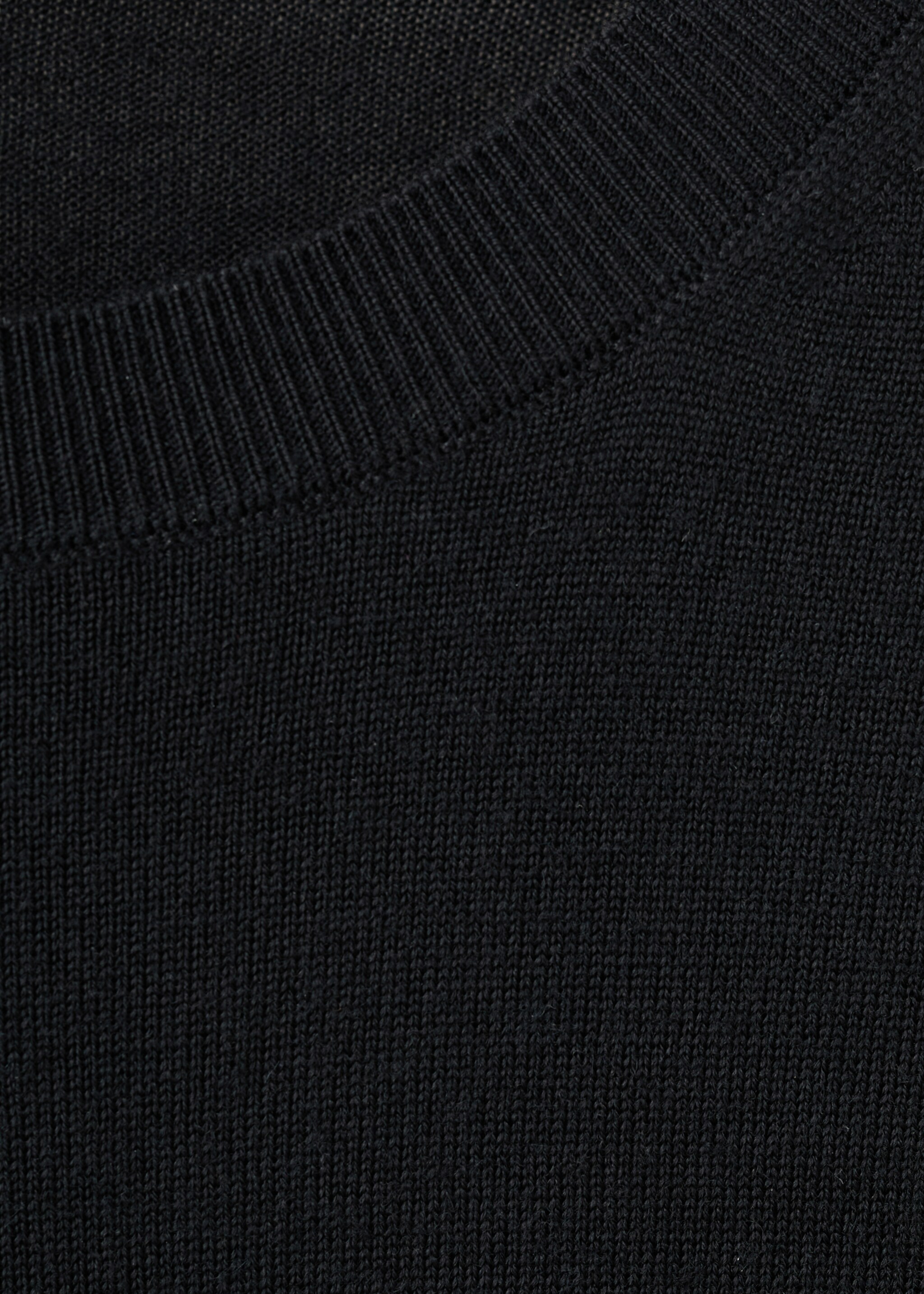 Pull col cheminée 100 % laine mérinos - Détail de l'article 0, Noir. Ref: 27041284-00.