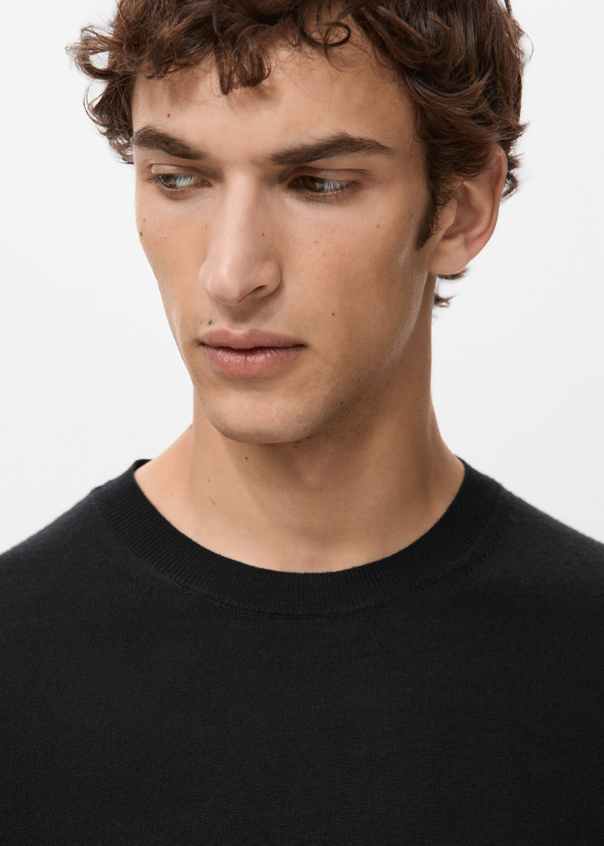 Pull col cheminée 100 % laine mérinos - Détail de l'article 1, Noir. Ref: 27041284-00.