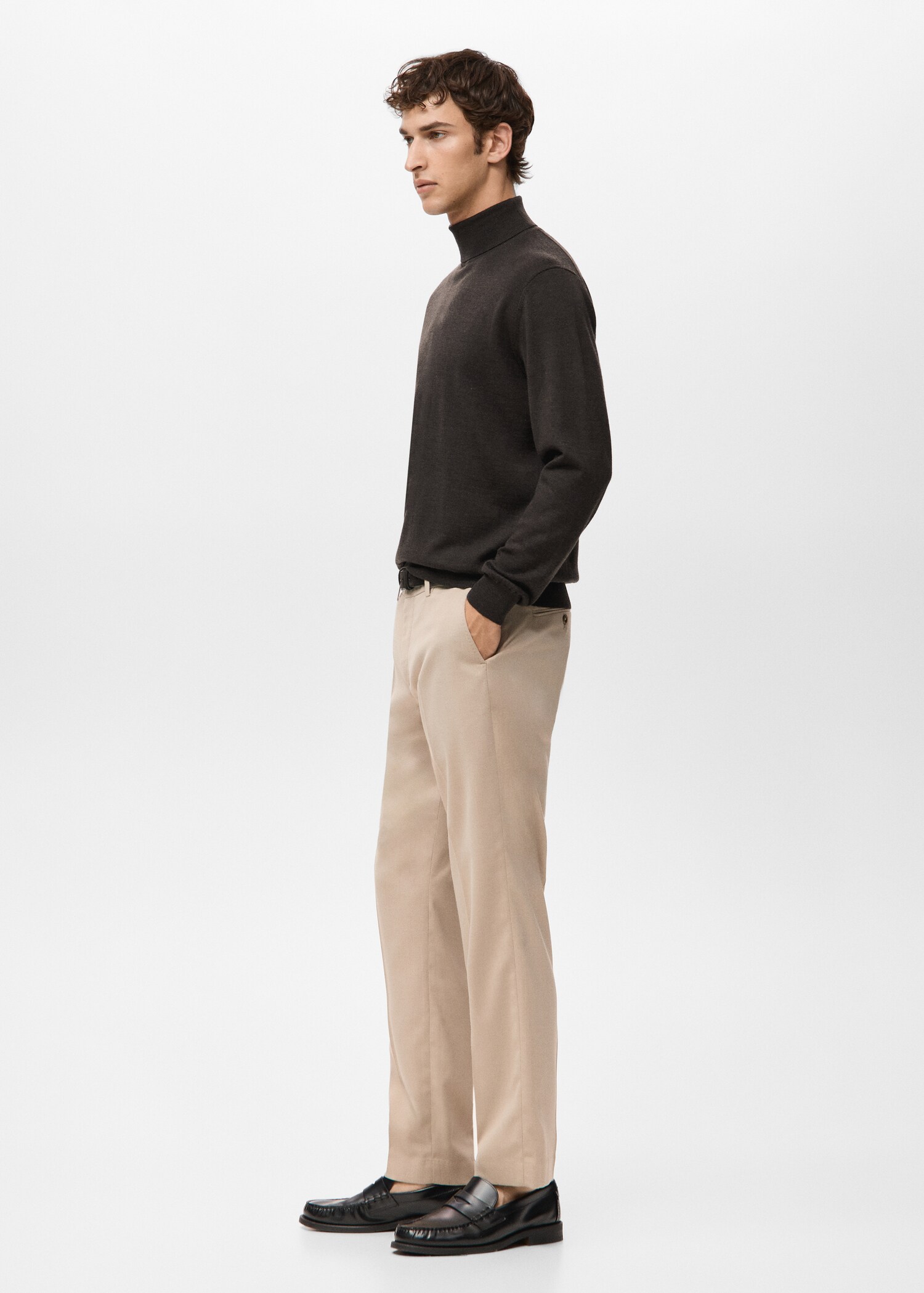 Jersey cuello alto 100% lana merino - Detalle del artículo 2