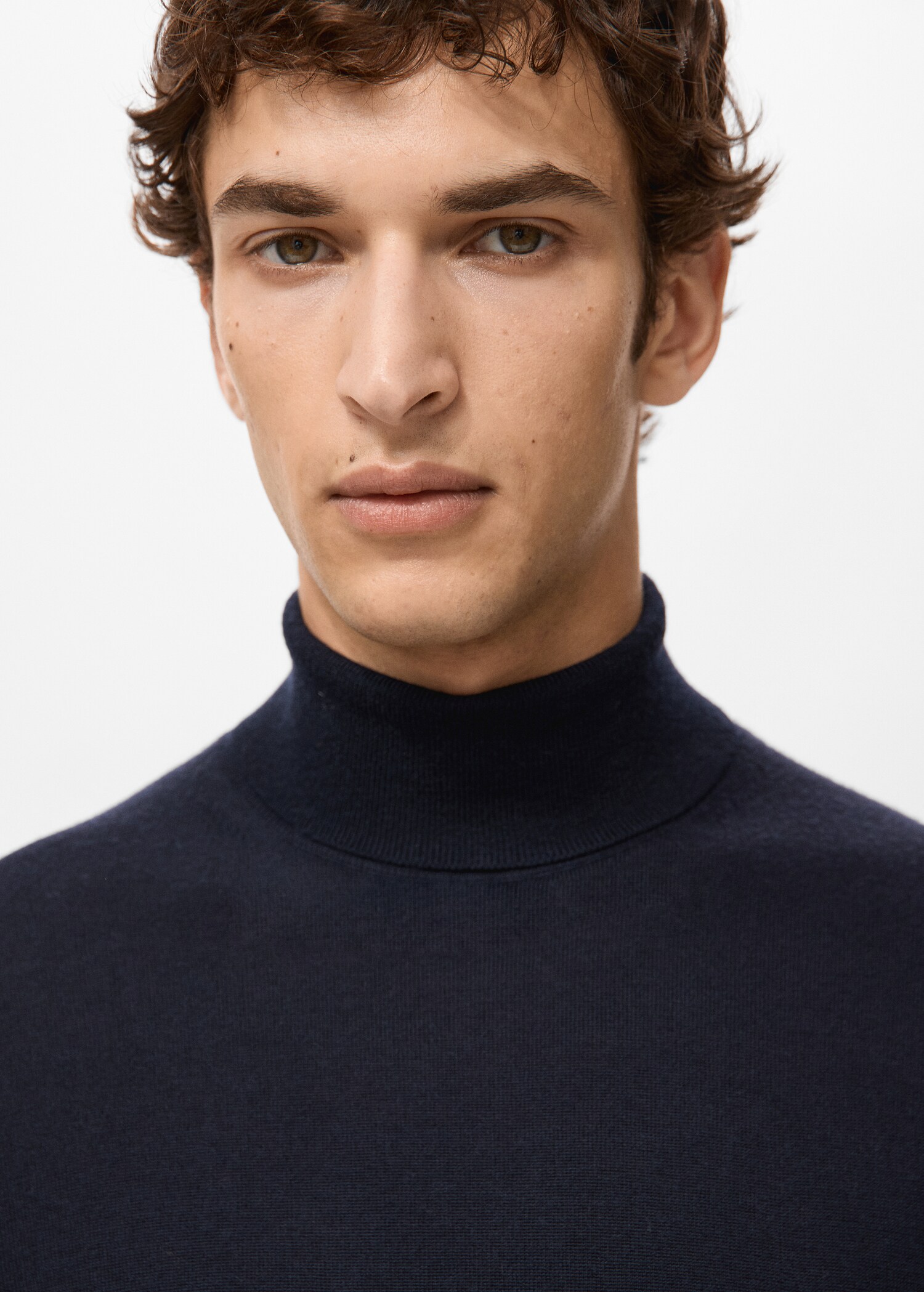 Jersey cuello alto 100% lana merino - Detalle del artículo 1