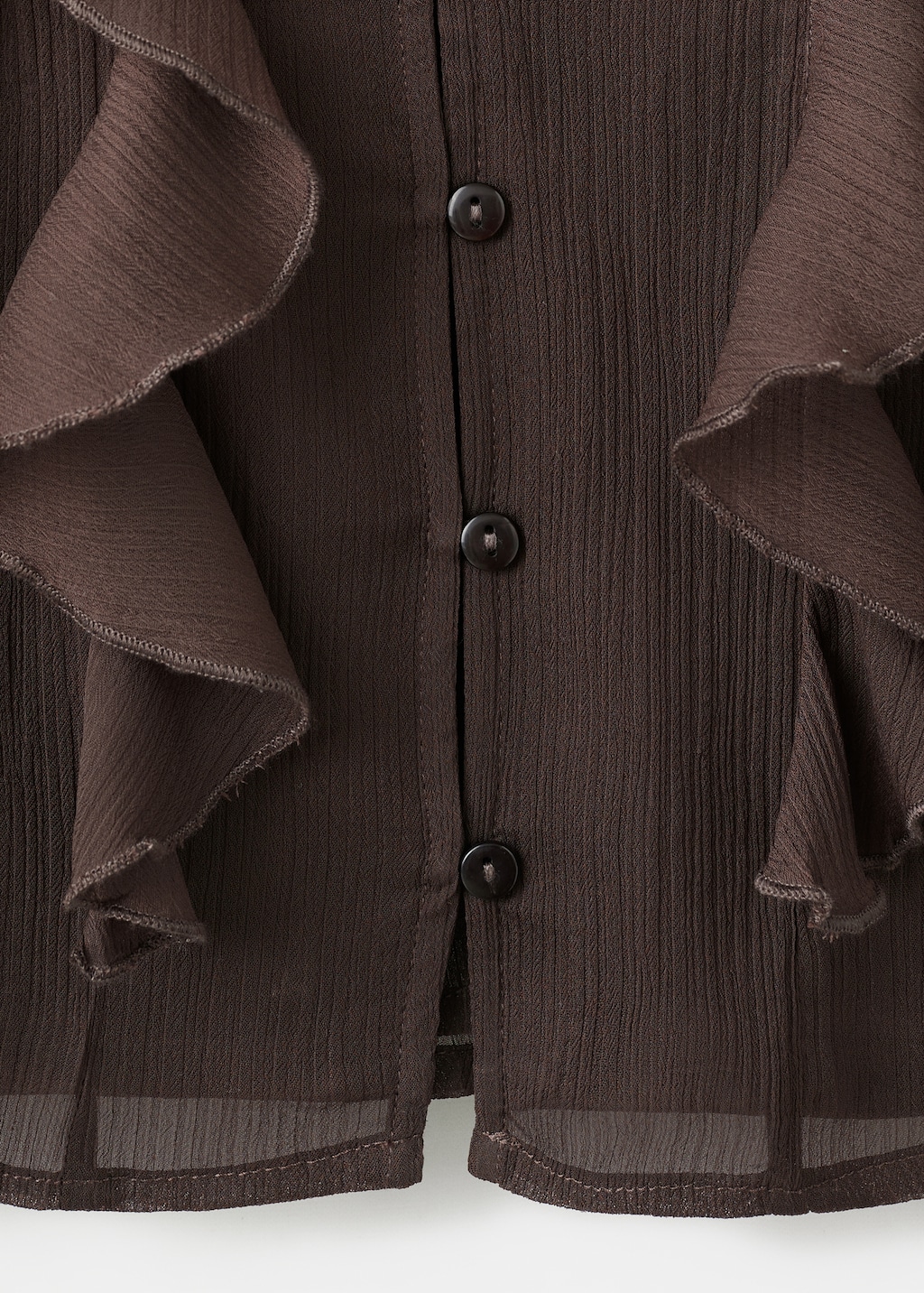 Fluid ruffled blouse