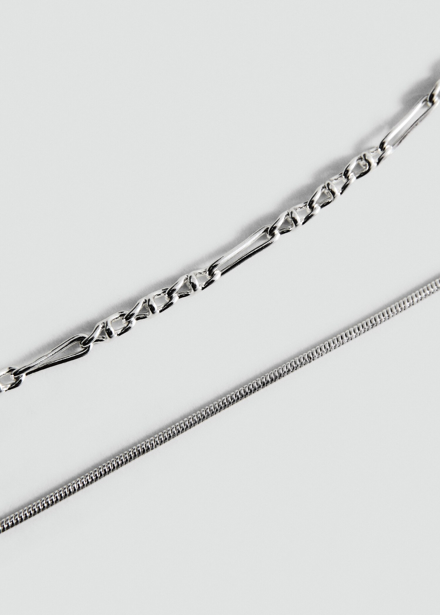 Mixed double necklace - Medium plane