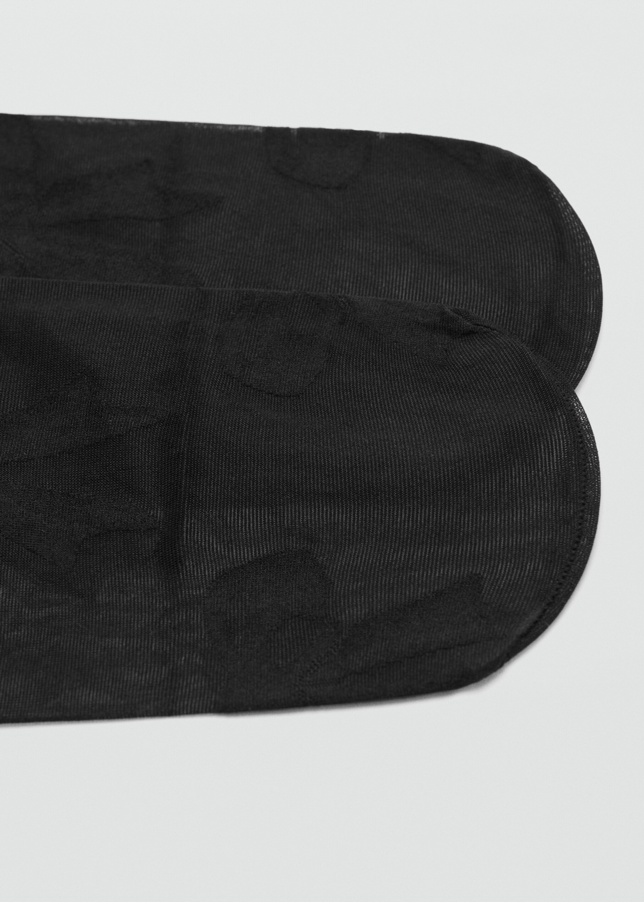 Strumpfhosen mit Schleifen - Mittlere Ansicht, Schwarz. Ref: 27041293-00.