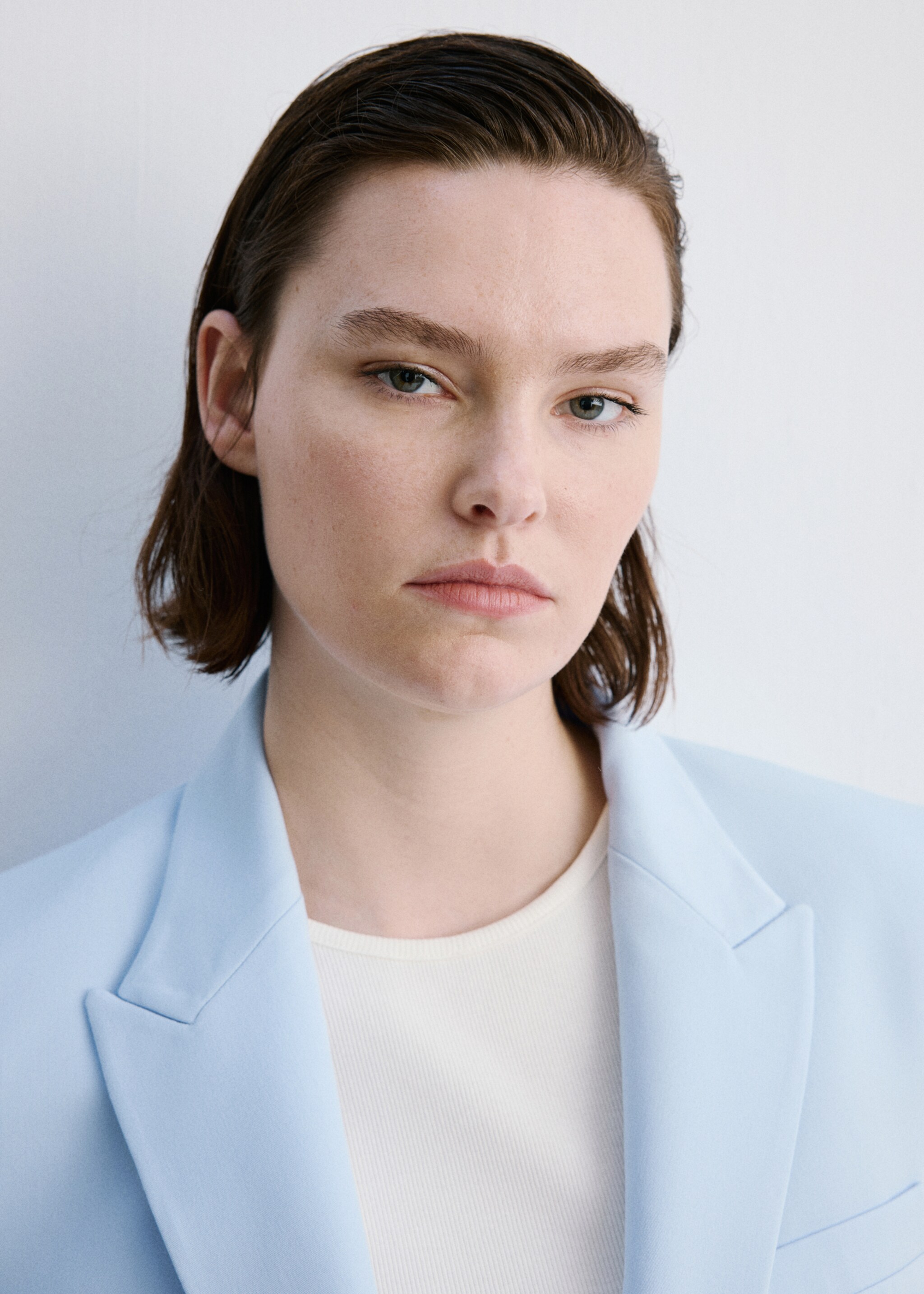 Blazer de vestit cenyit - Detall de l'article 4, Blau. Ref: 27041294-00.