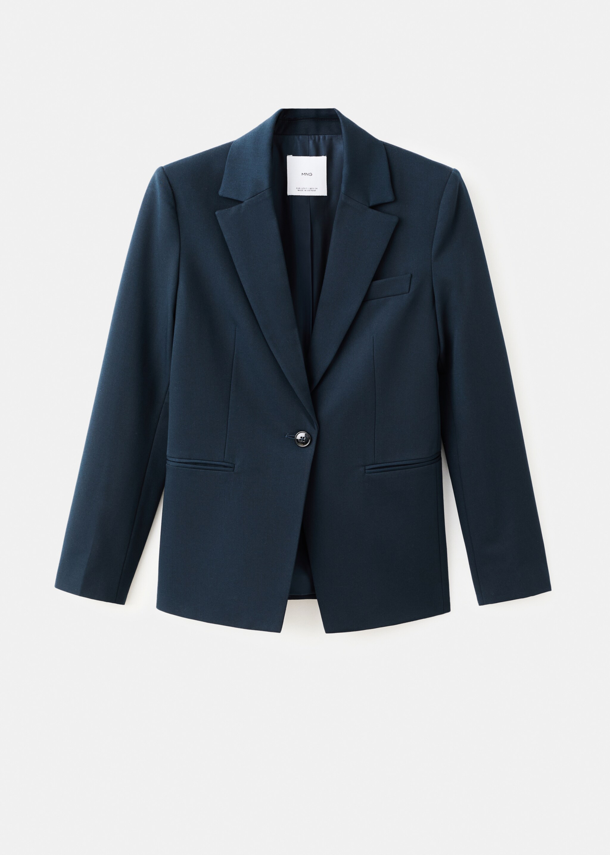 Fitted suit blazer - Article without model, Dark Navy. Ref: 27041294-00.