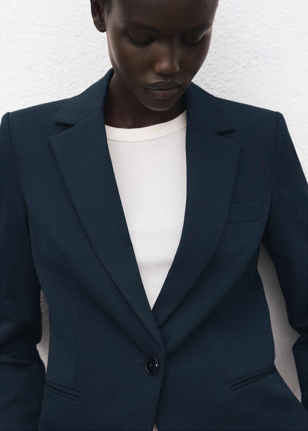 Mango Fitted suit blazer