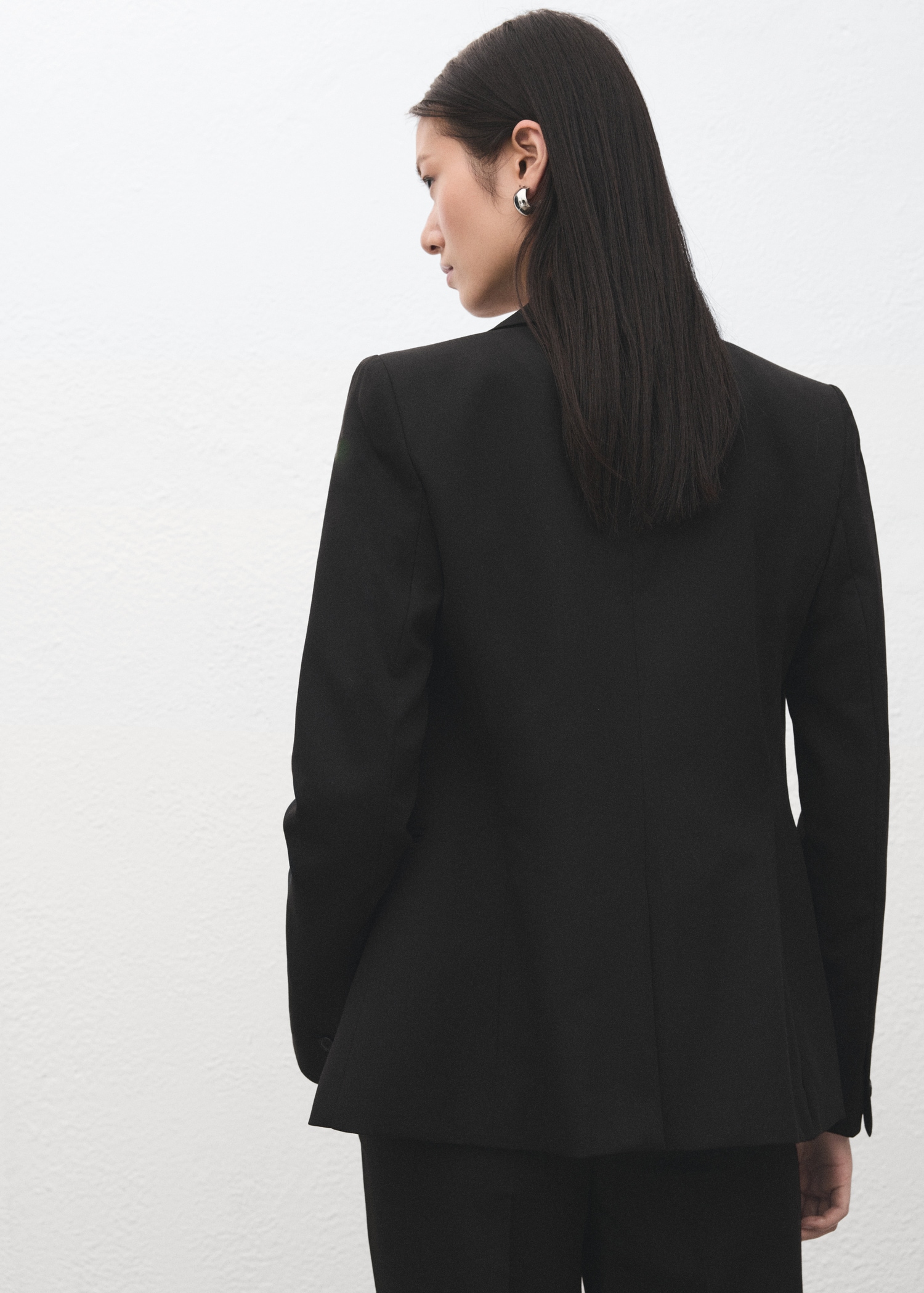 Fitted suit blazer - Reverse of the article