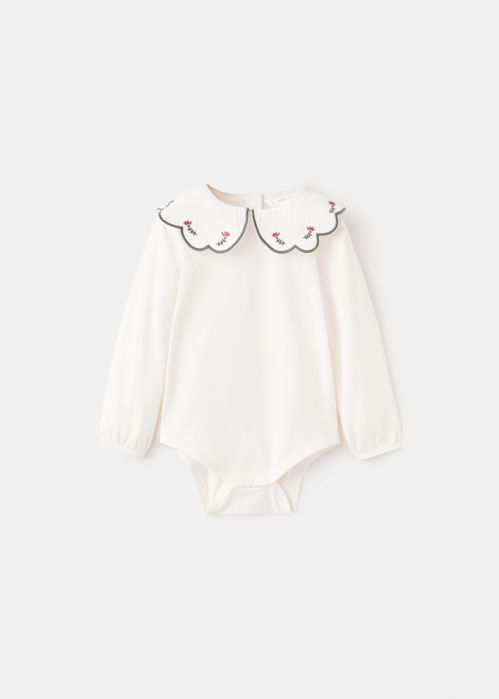 Body col Claudine - Article sans modèle, Blanc cassé. Ref: 27041296-00.