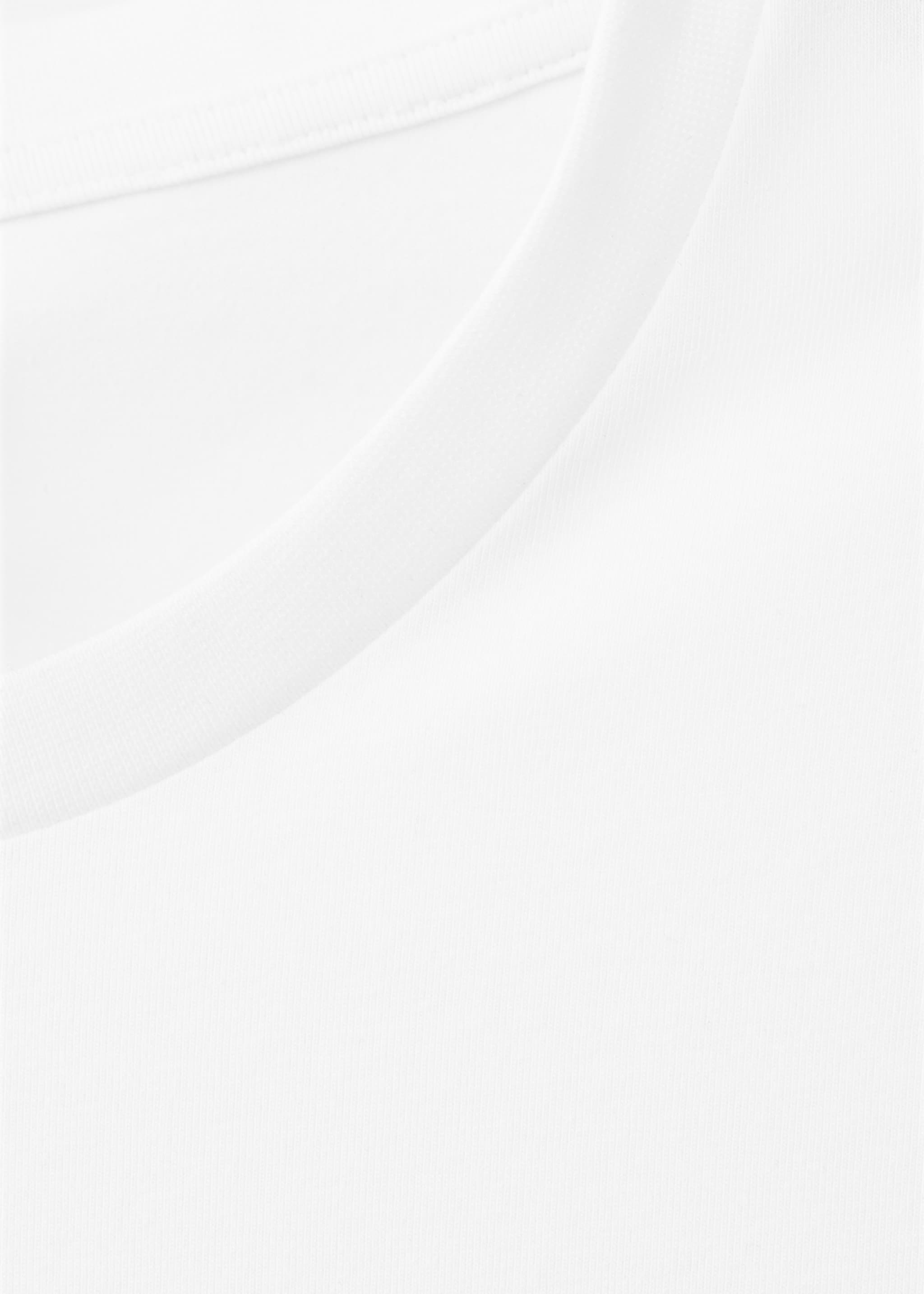 Pack of 2 stretch cotton t-shirts - Details of the article 8, White. Ref: 27041301-00.