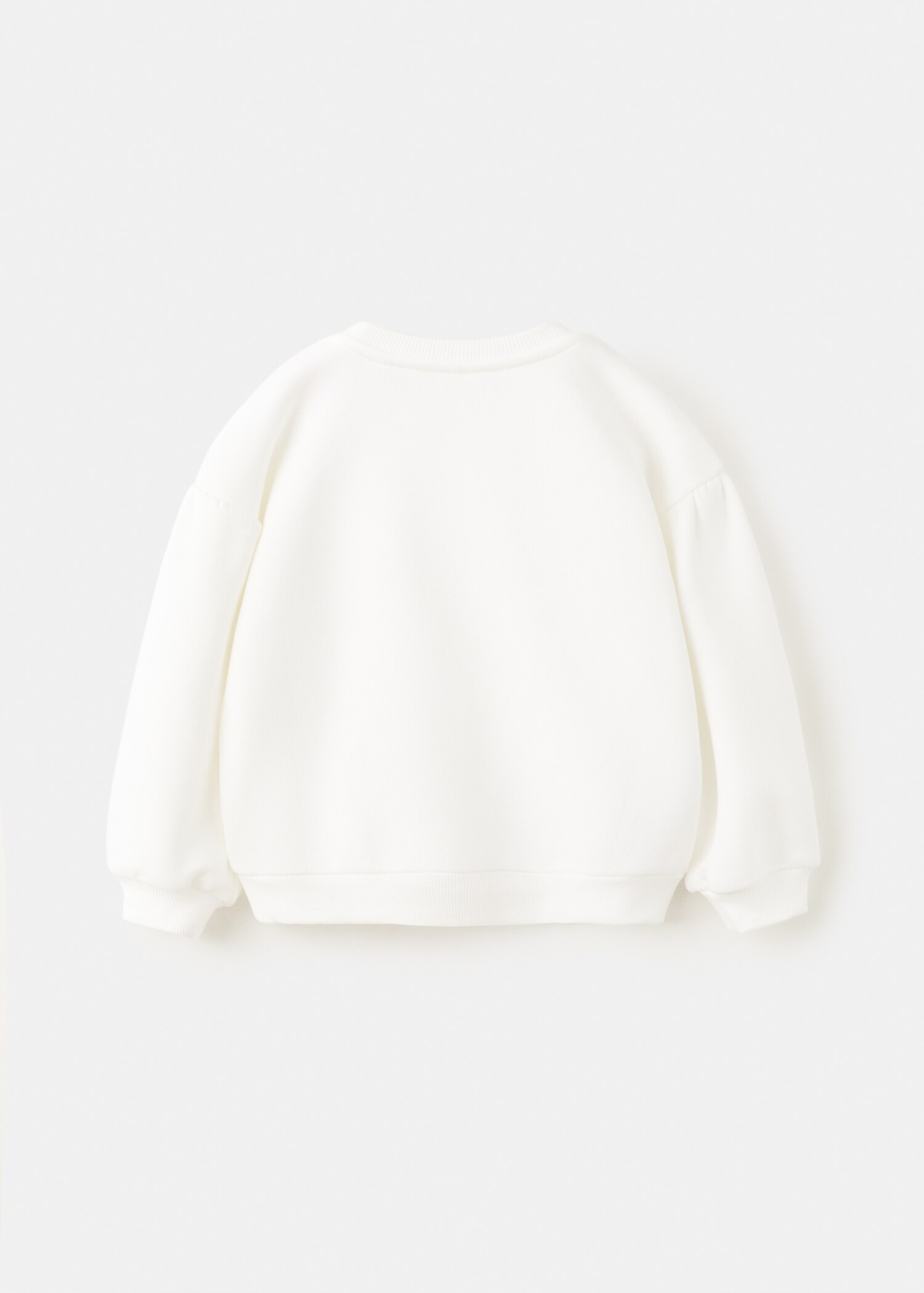 Floral embroidered sweatshirt - Reverse of the article