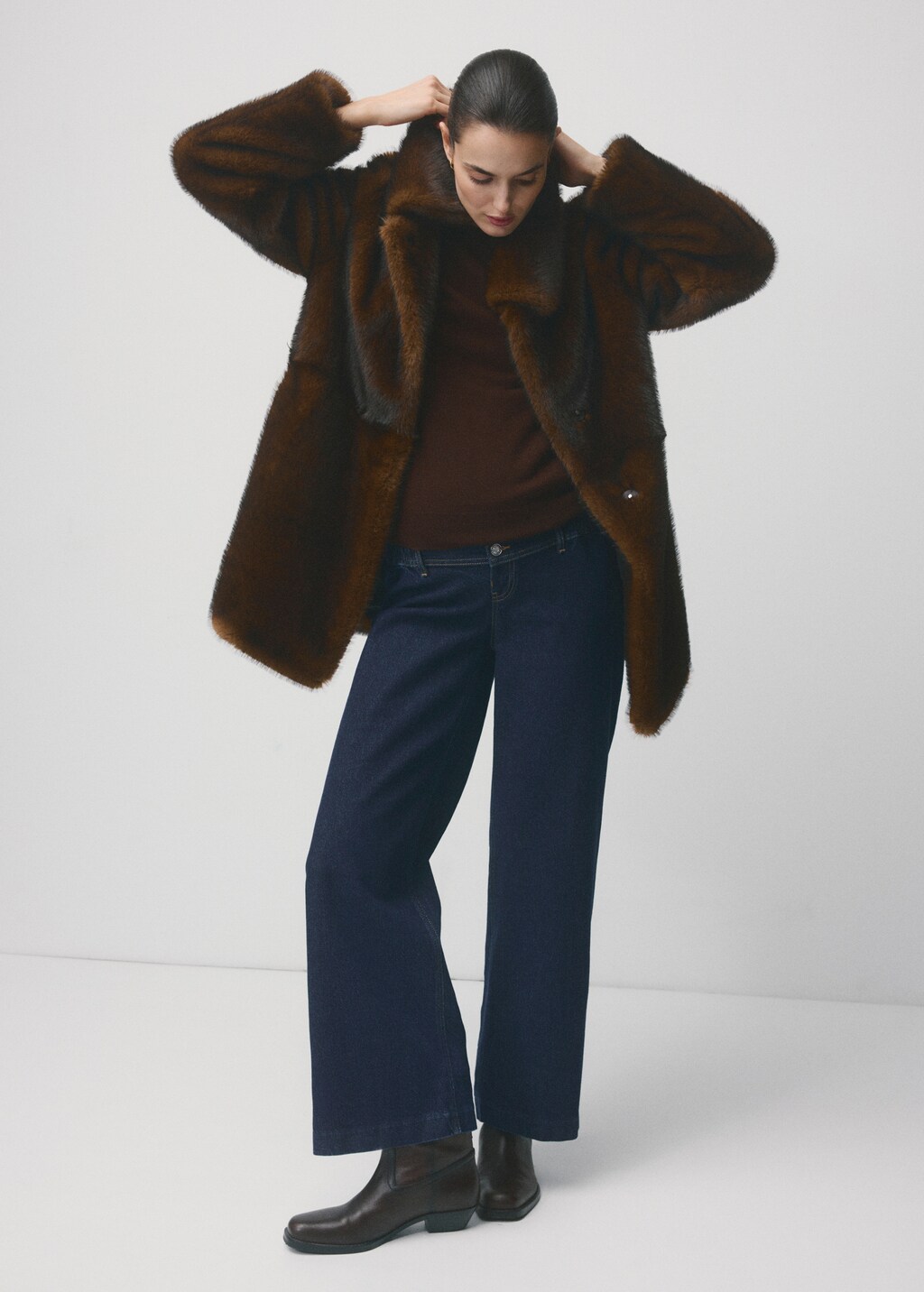 Mango Wide leg maternity jeans thumbnail