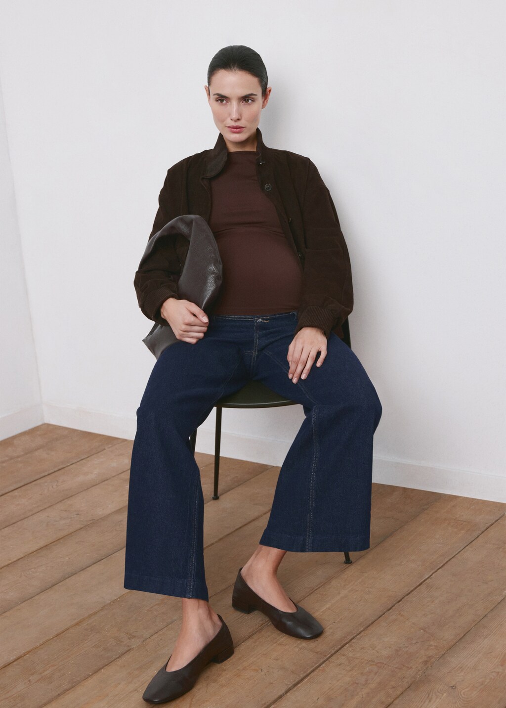Mango Wide leg maternity jeans thumbnail