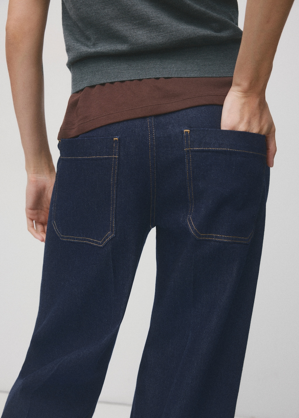 Mango Wide leg maternity jeans with pockets