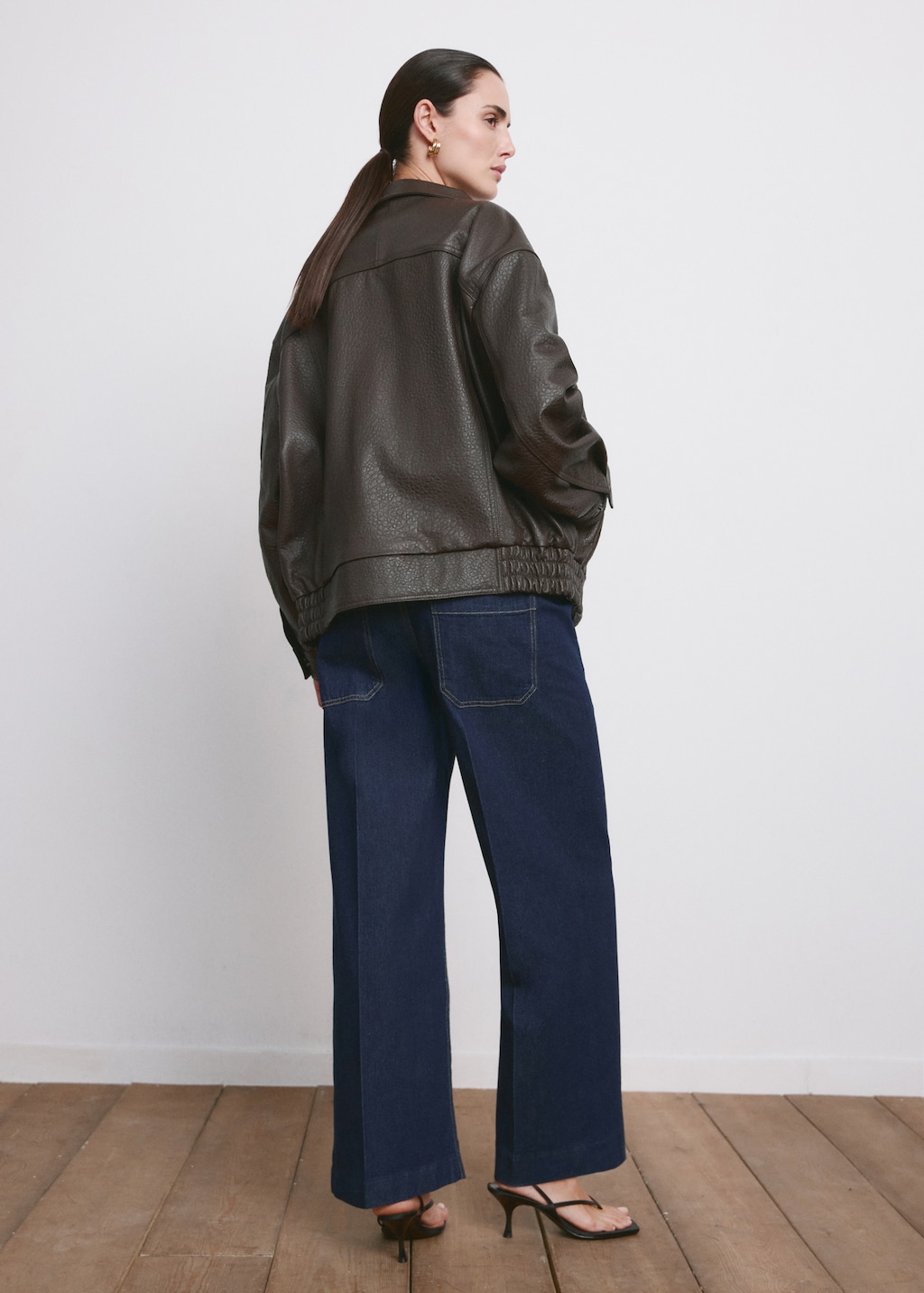 Mango Wide leg maternity jeans with pockets