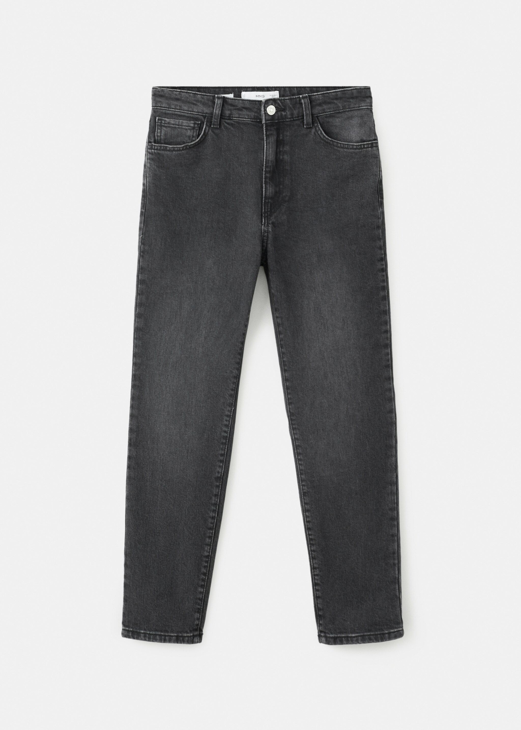 Claudia slim-fit cropped jeans - Artikel zonder model, Black denim. Ref: 27041306-00.