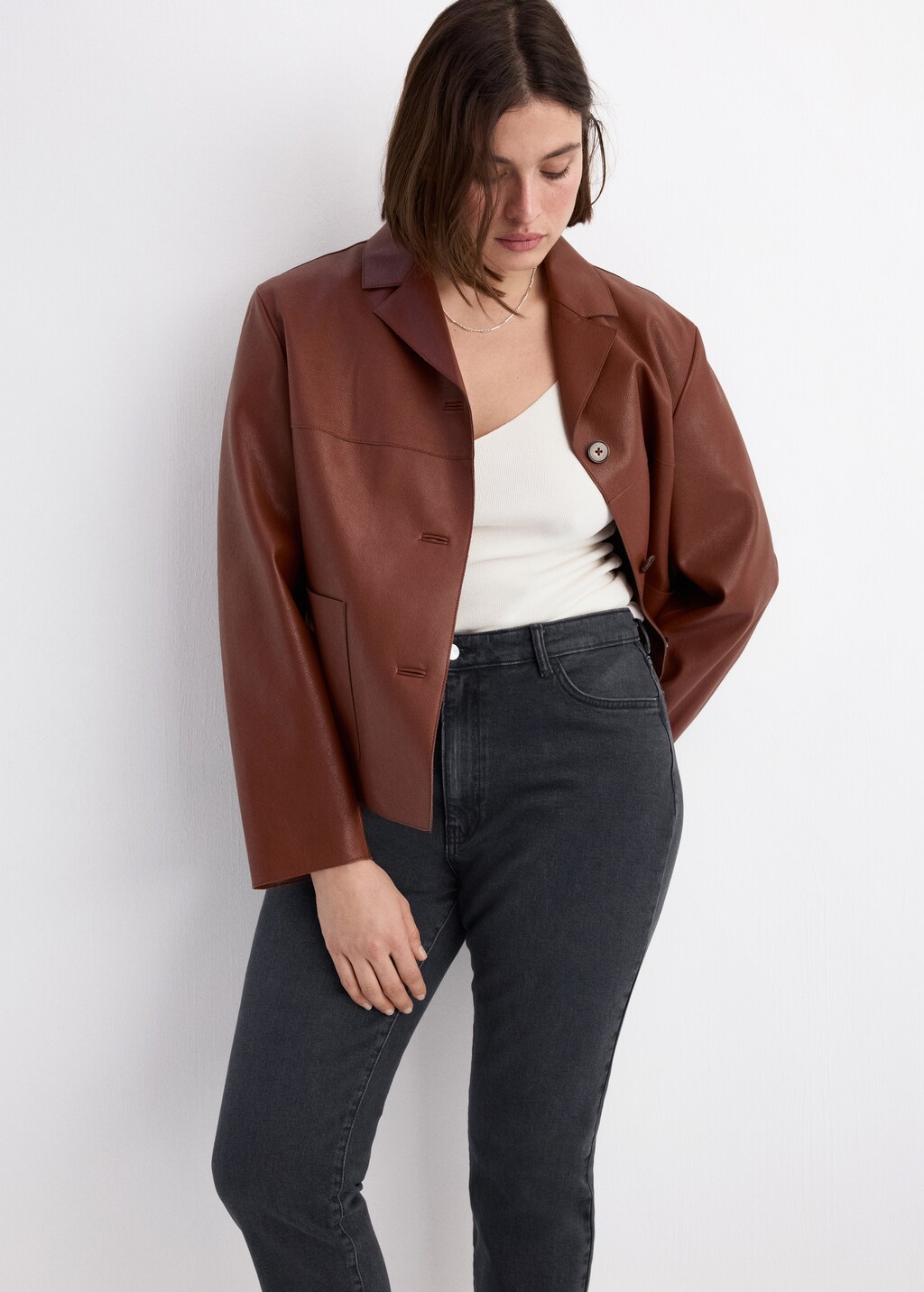 Mango Claudia slim-fit cropped jeans