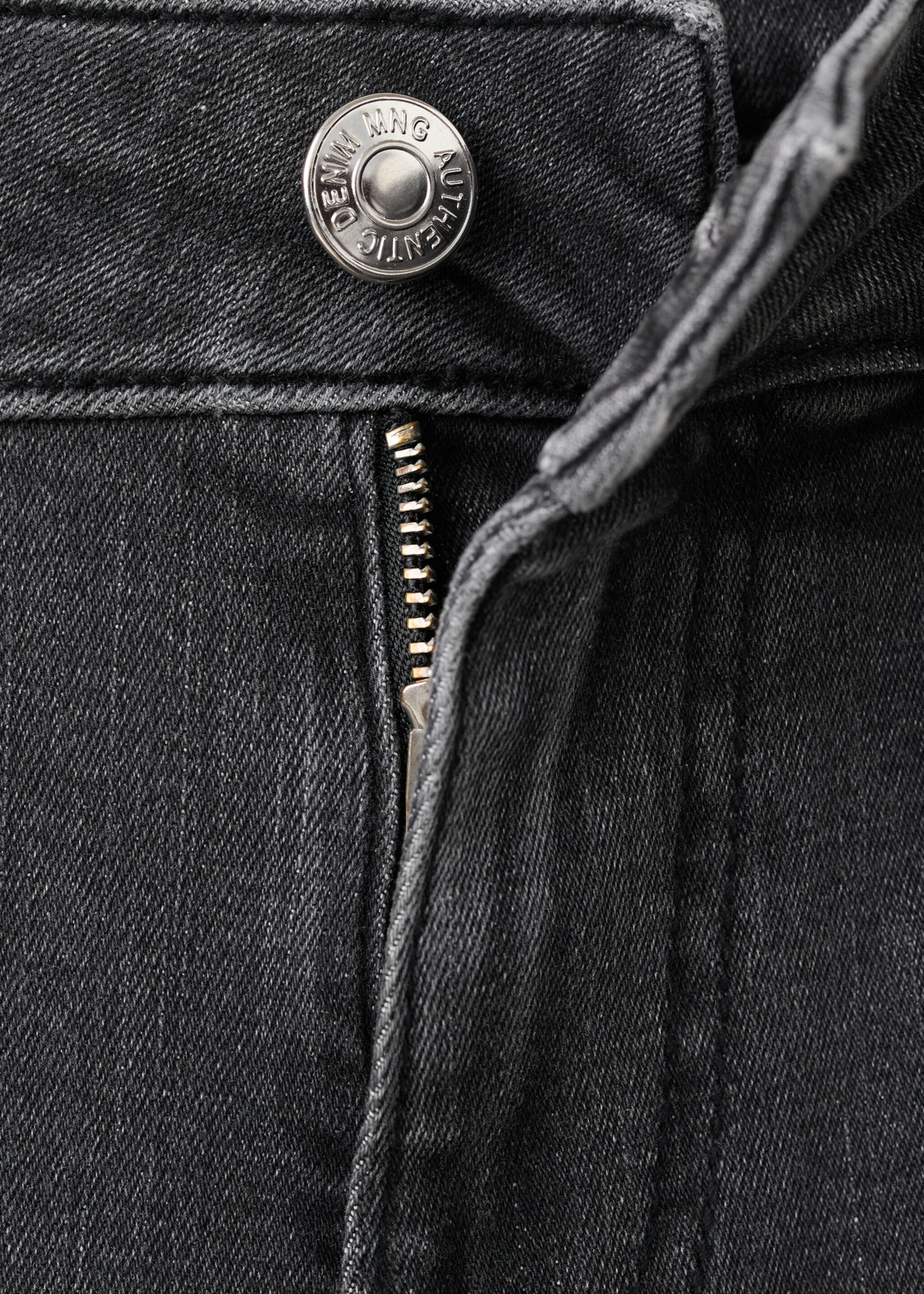 Rhinestone flare jeans - Details of the article 0, Black denim. Ref: 27041307-00.