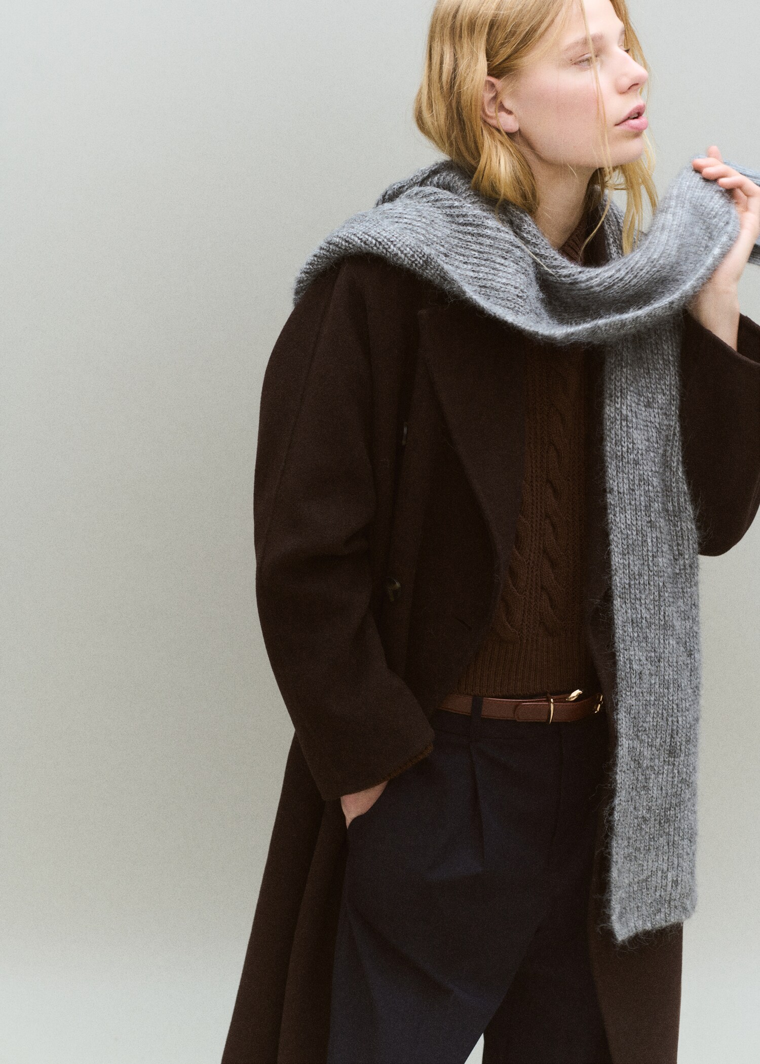 Πουλόβερ πλεκούδες γιακάς V - Λεπτομέρεια του προϊόντος 2