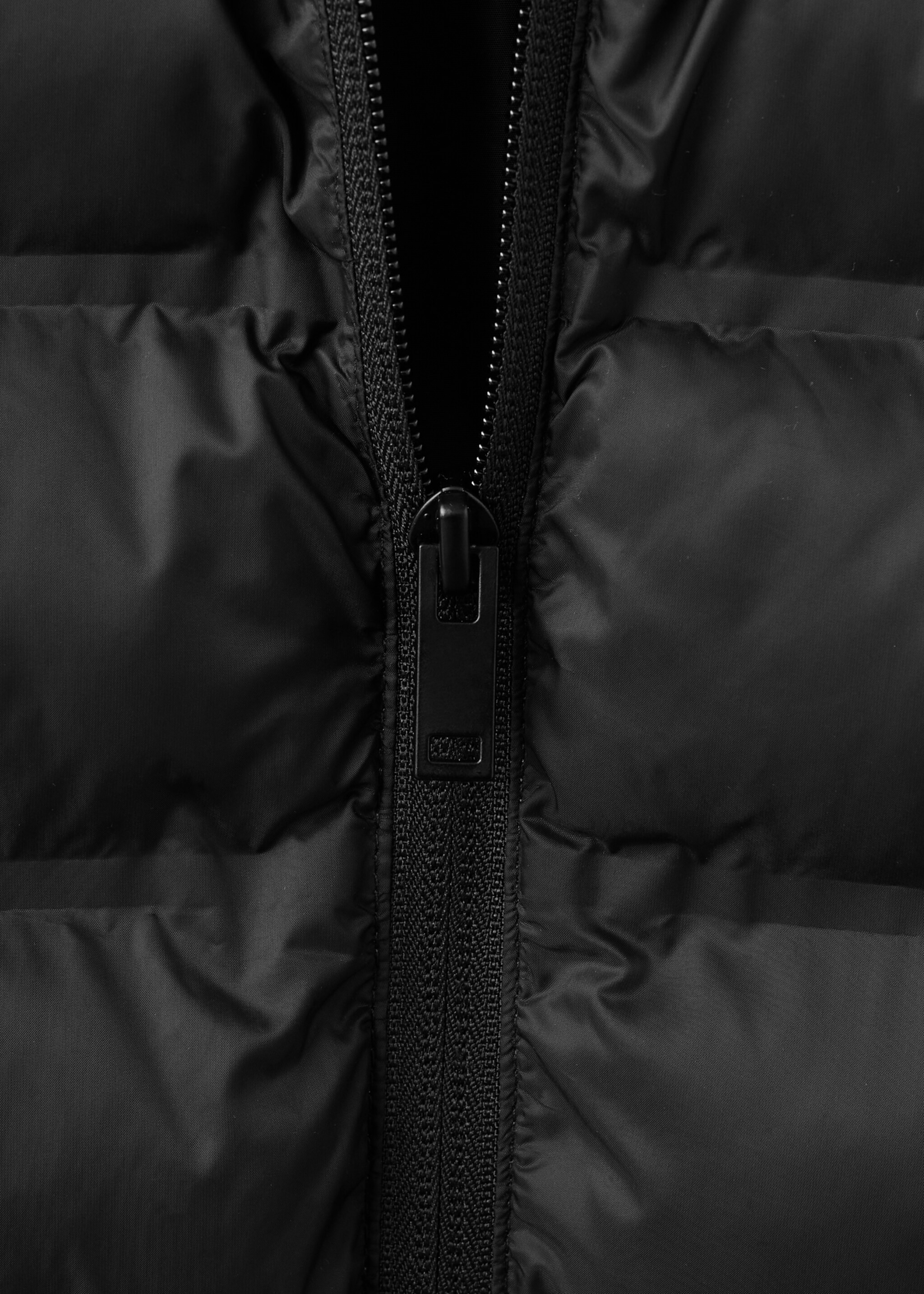 Quilted jacket - Details of the article 0, Black. Ref: 27041313-00.