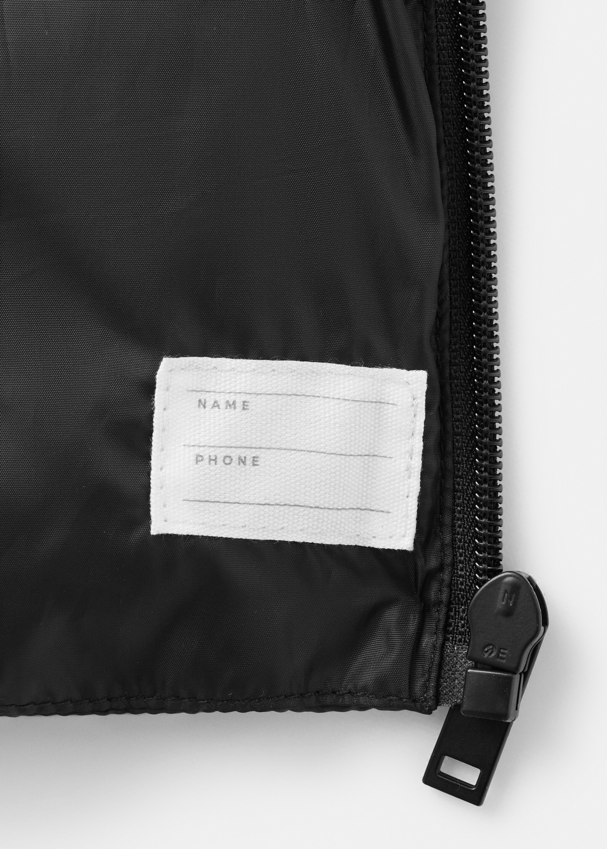 Quilted jacket - Details of the article 8, Black. Ref: 27041313-00.