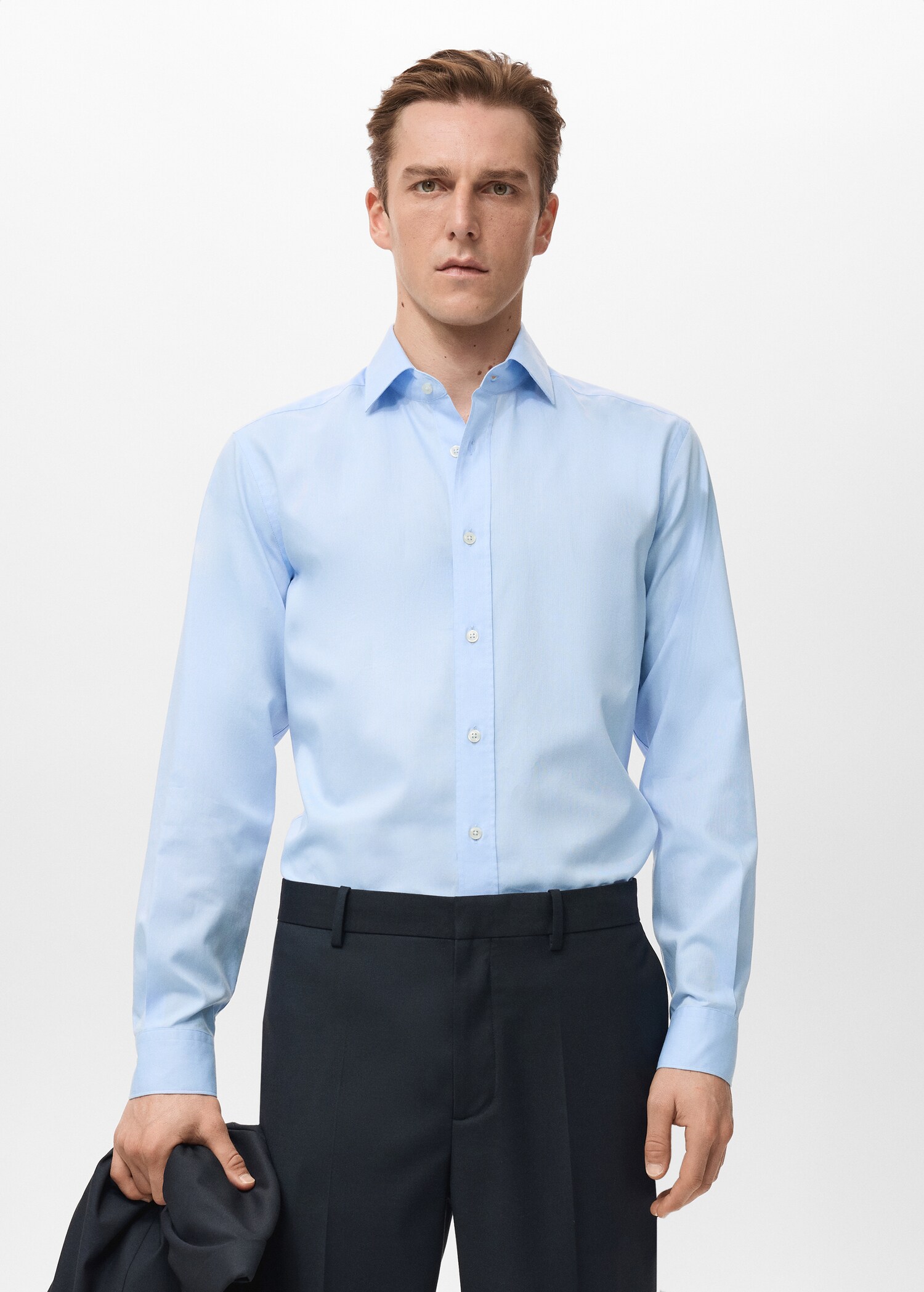 100% cotton slim-fit shirt - Medium plane