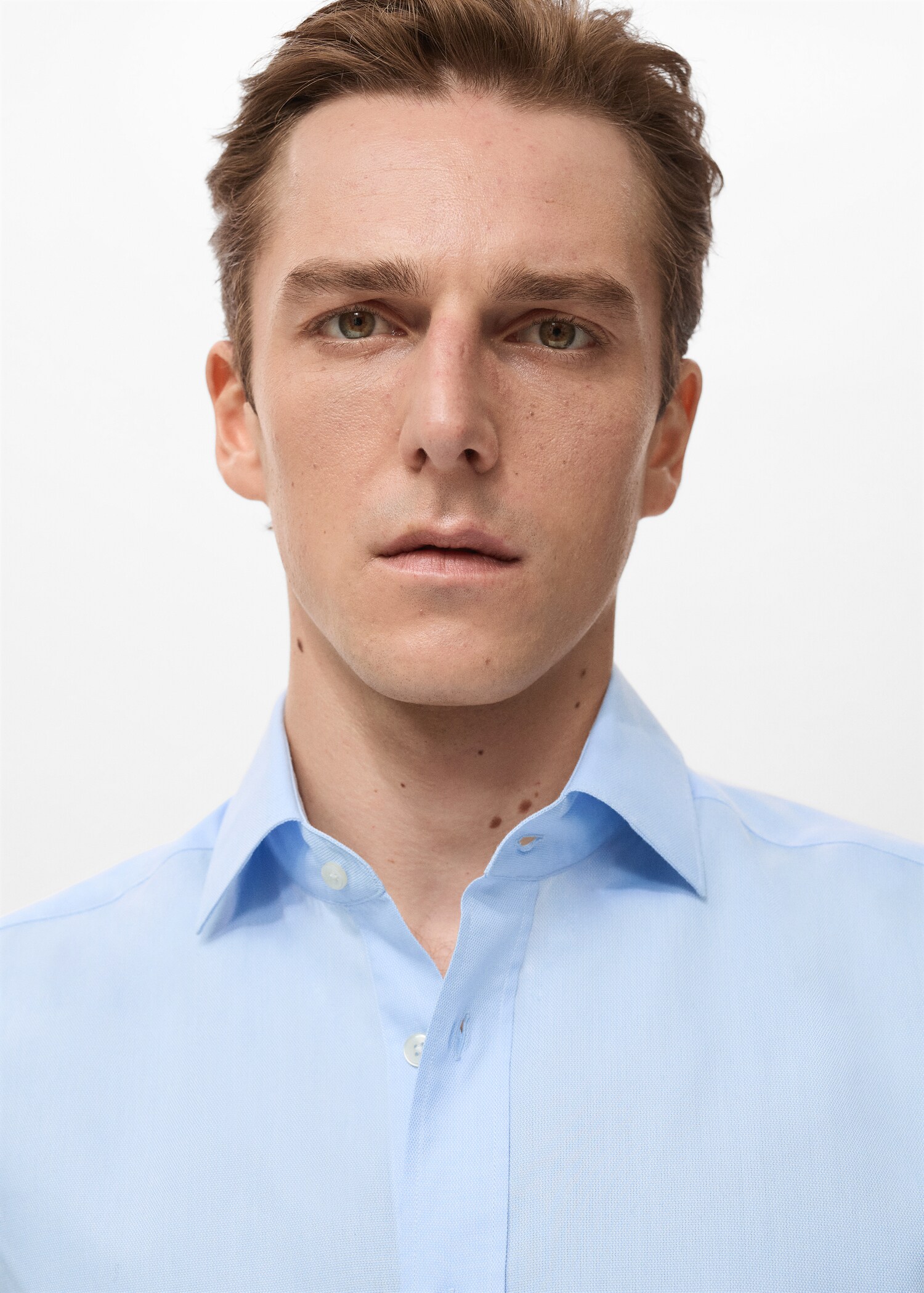 100% cotton slim-fit shirt - Details of the article 1