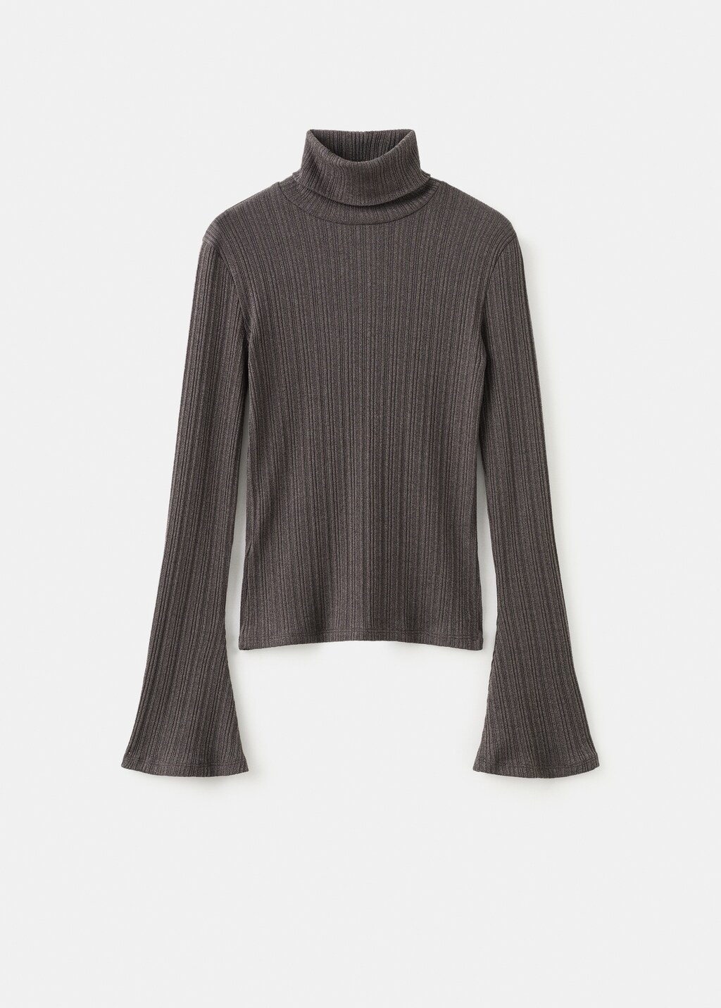Mango Turtleneck sweater with flared sleeves