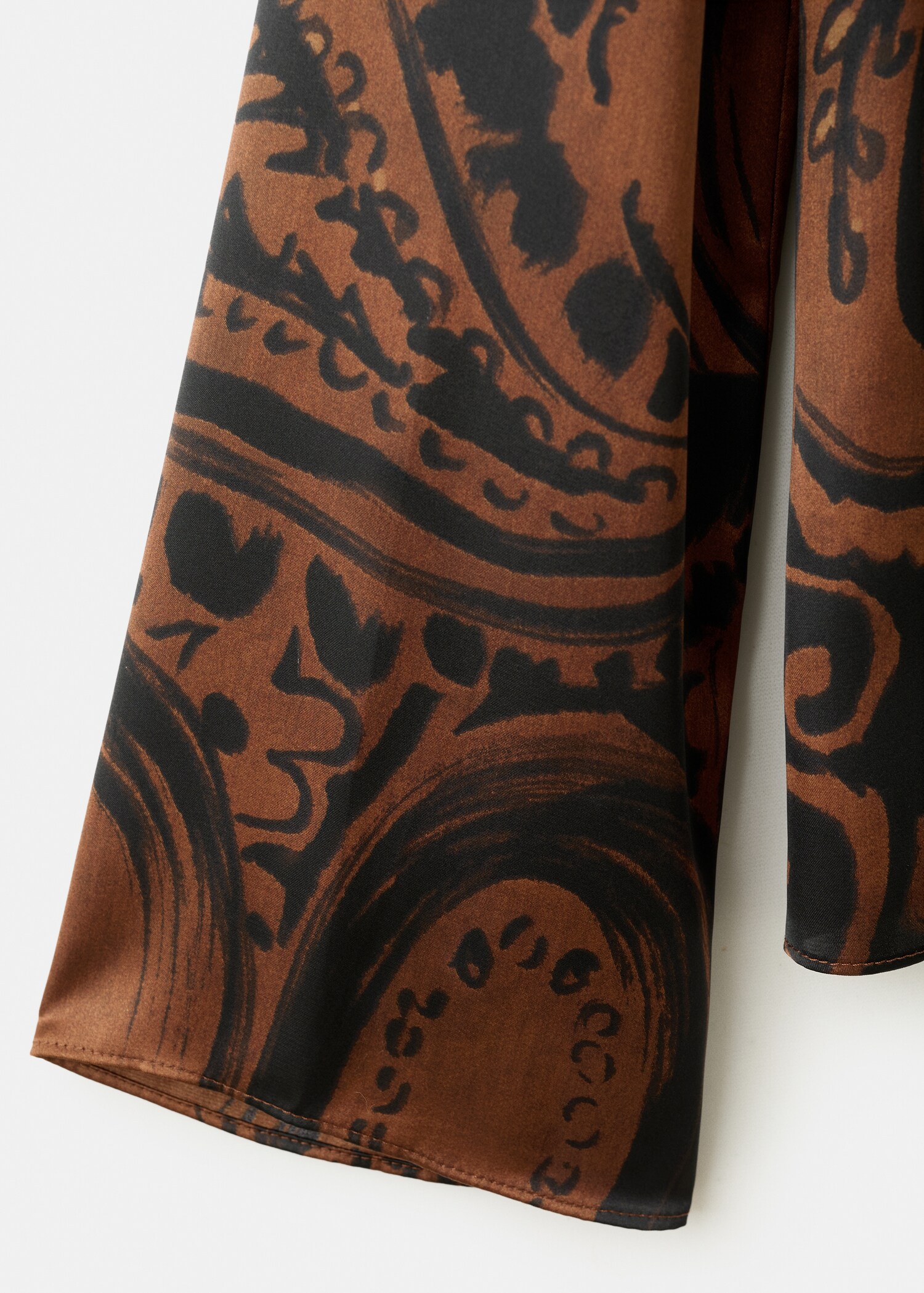 Paisley-print satin blouse - Details of the article 0