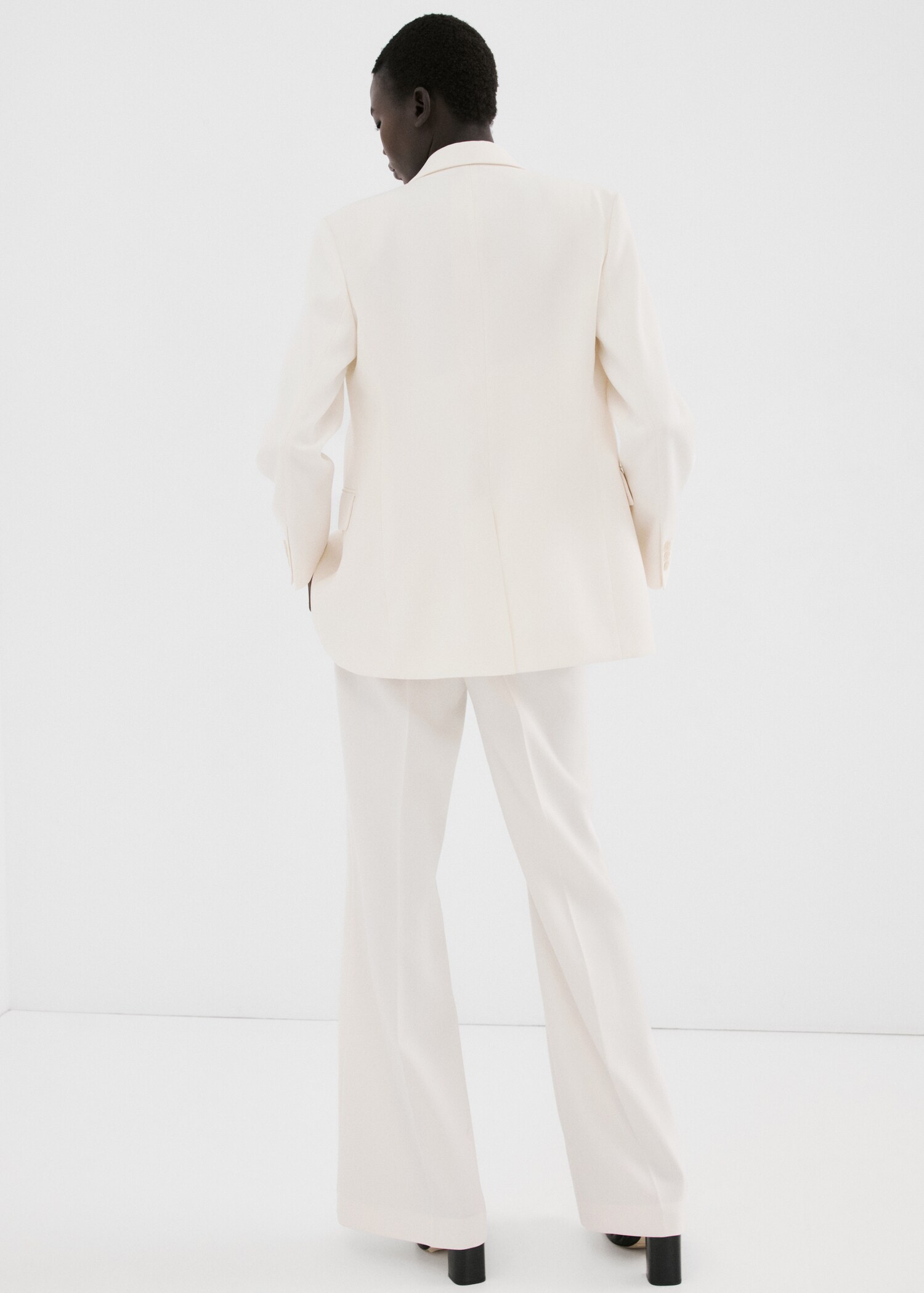 High-waist suits trousers - Reverse of the article