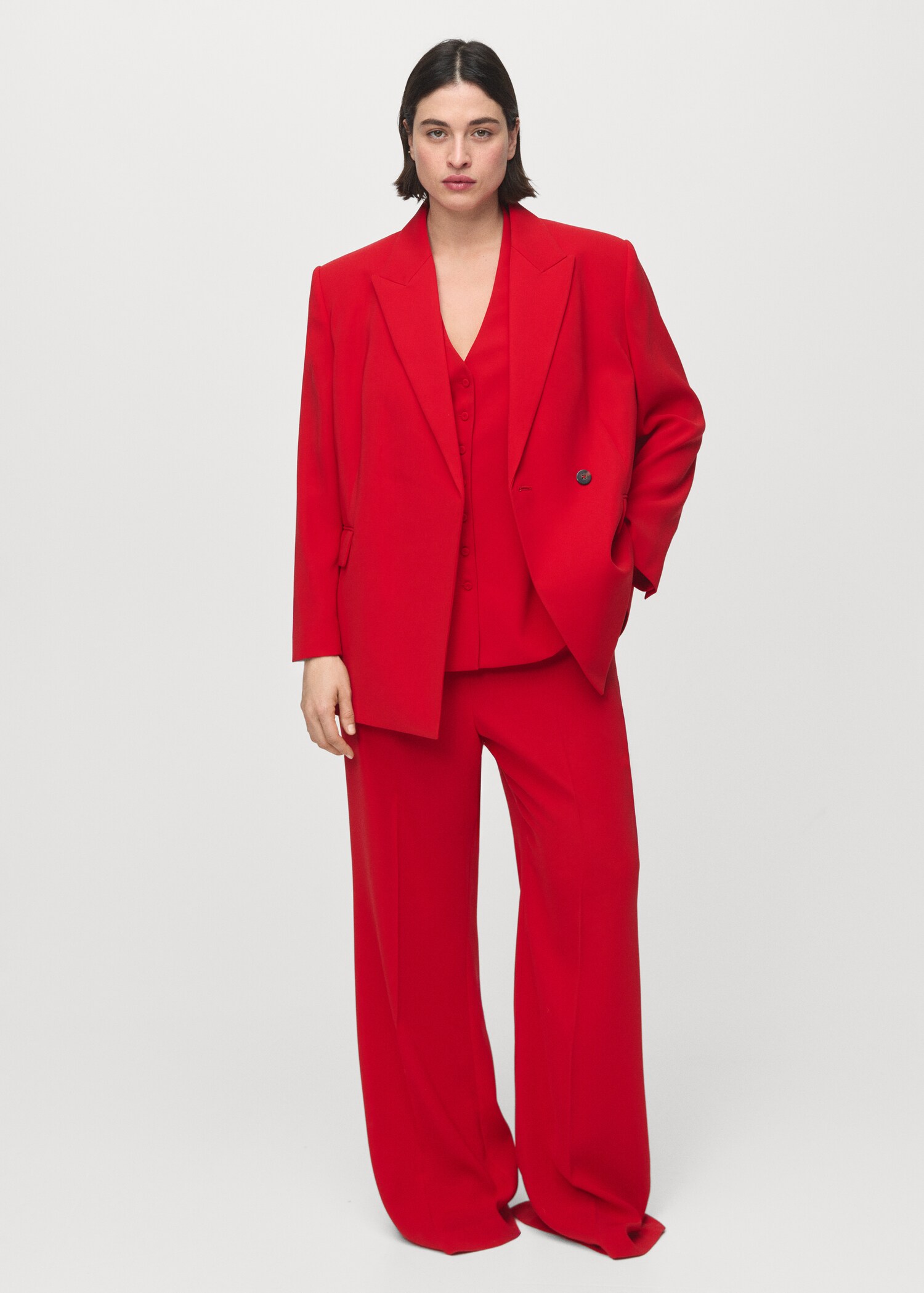 Pantalon en maille fine à taille élastique - Détail de l'article 3