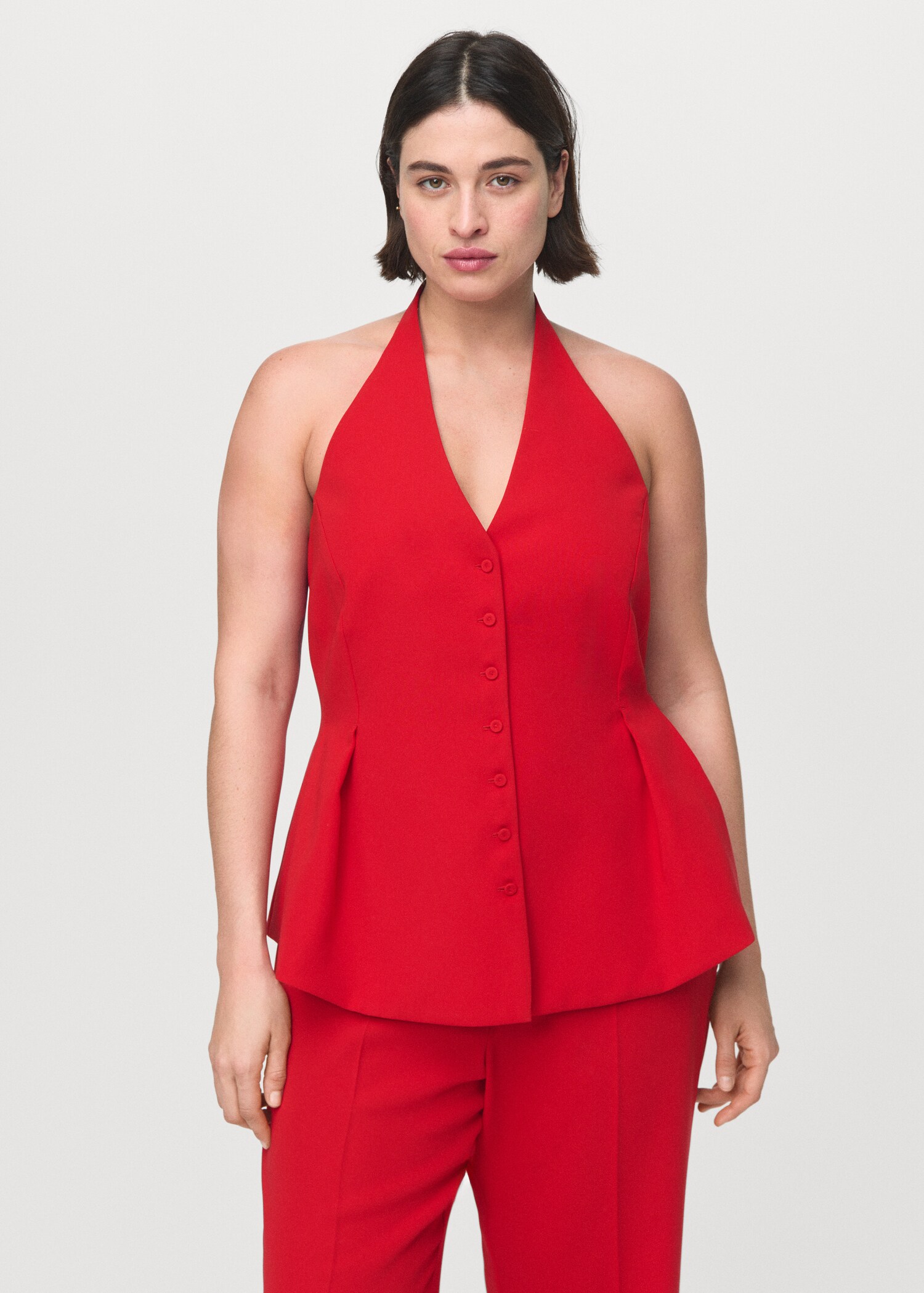 Pantalon en maille fine à taille élastique - Détail de l'article 5