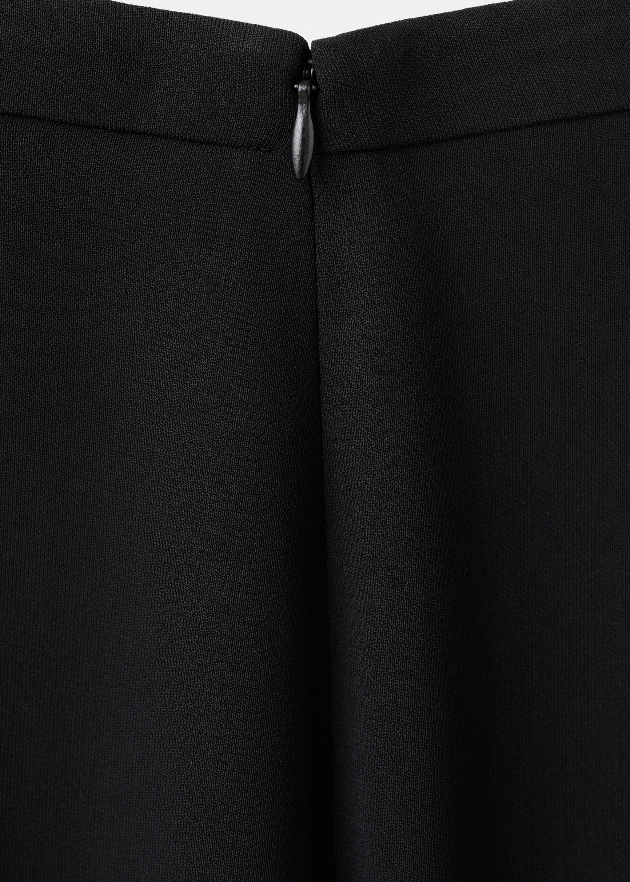 Fine-knit trousers with elastic waist - Details of the article 0, Black. Ref: 27041320-00.