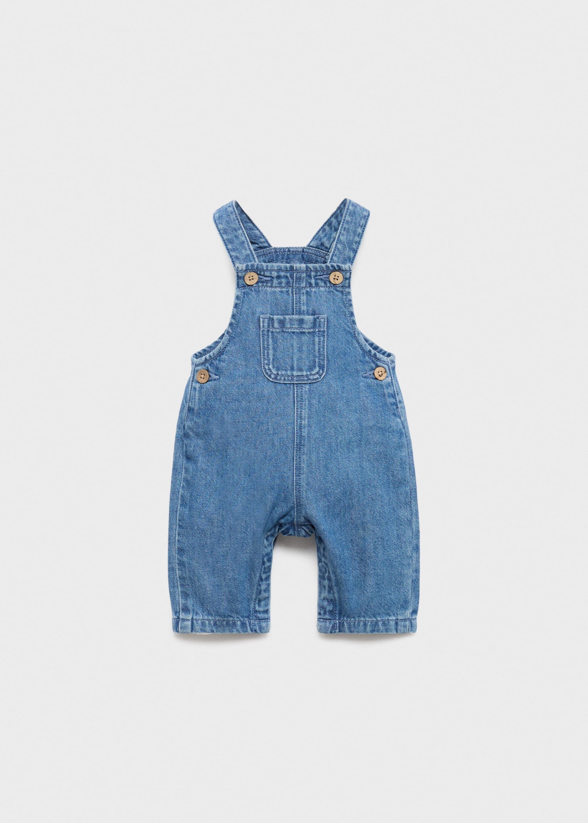 Denim pockets dungarees - Article without model, Medium Blue. Ref: 27041321-00.