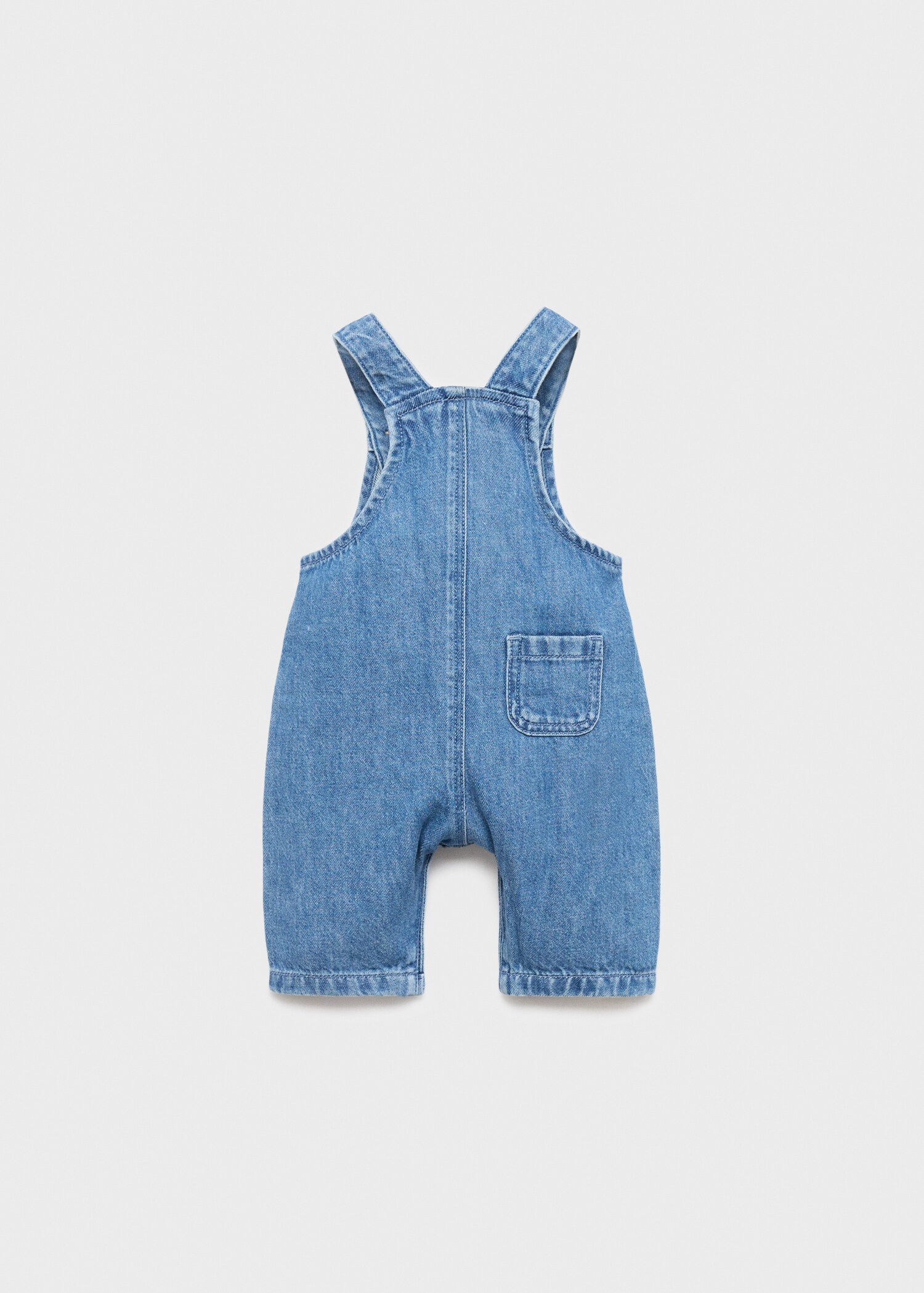 Denim pockets dungarees - Reverse of the article