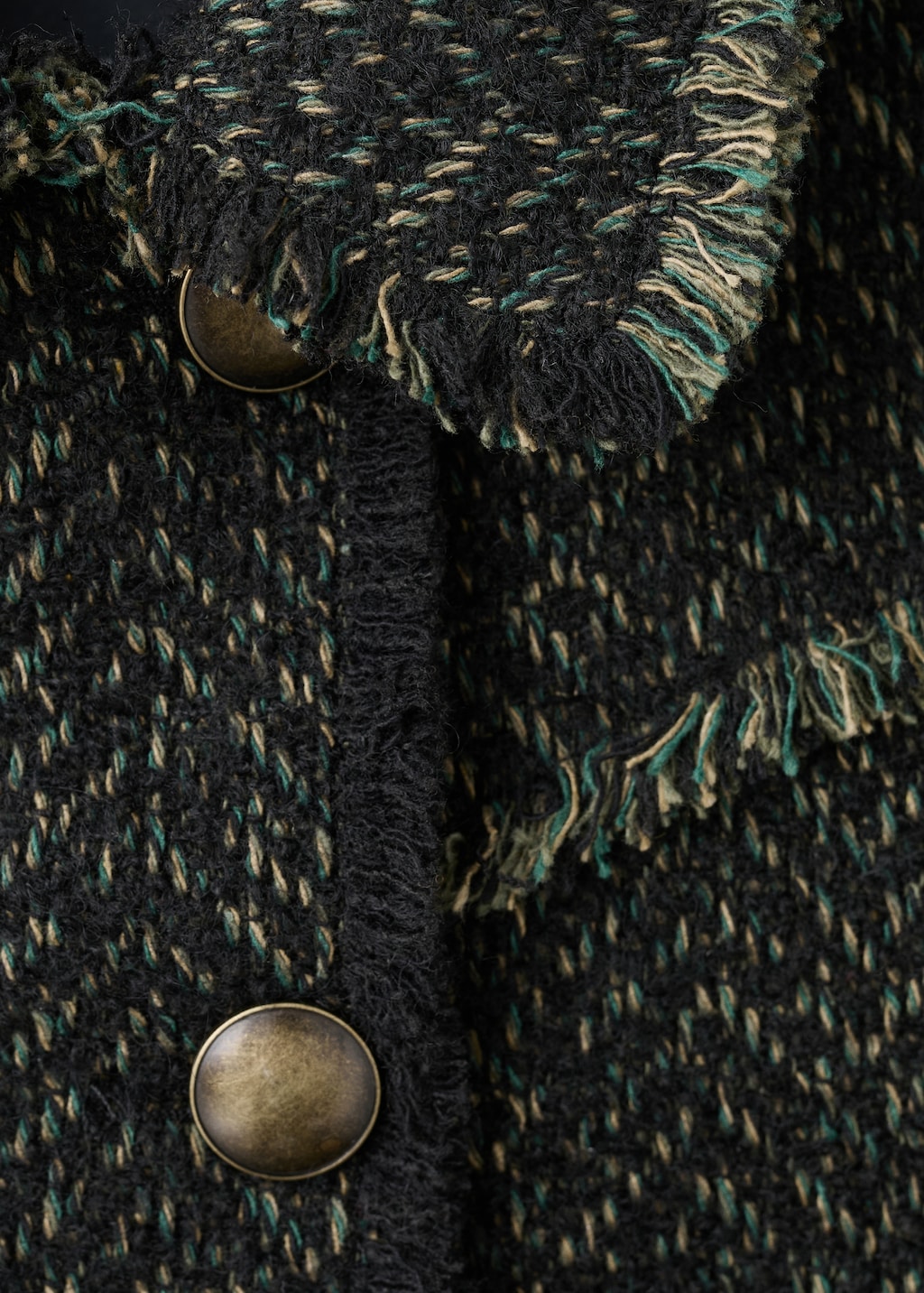 Tweed jacket with notched lapel collar - image 4