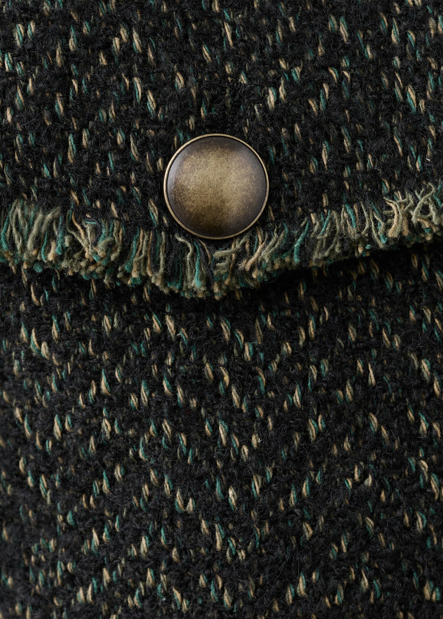 Tweed jacket with lapel collar - تفاصيل المنتج 8